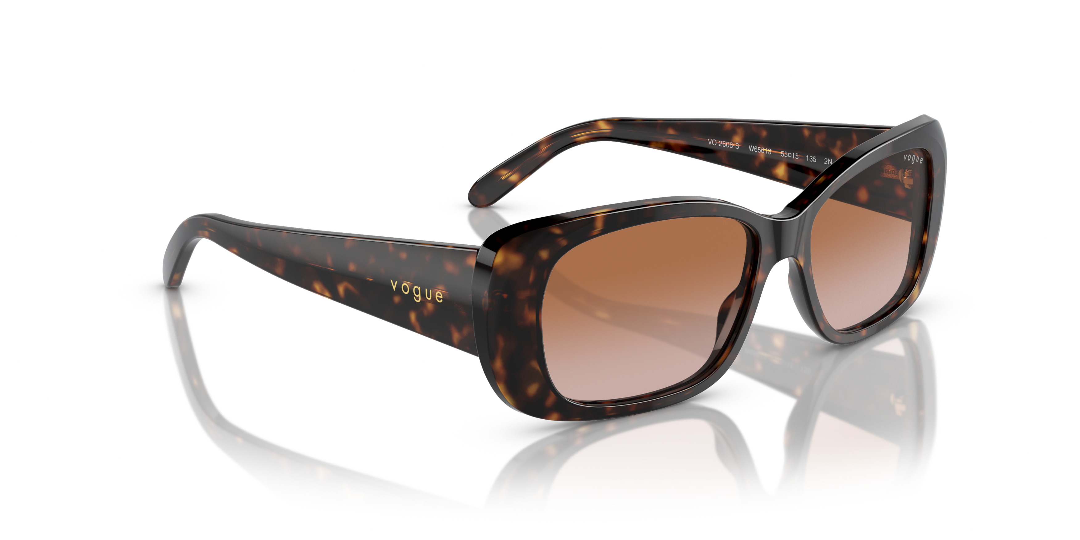 Angle_Right01 Vogue VO 2606S (W65613) Sunglasses Brown / Tortoise Shell