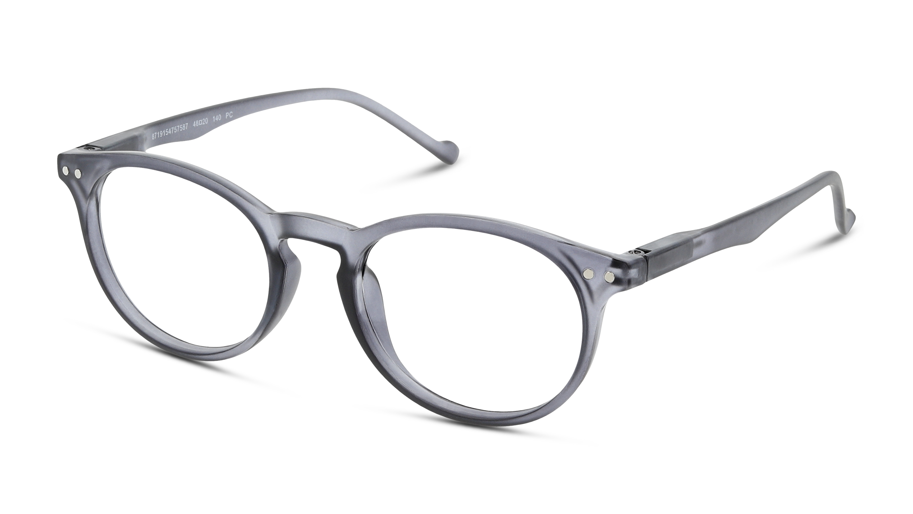 Angle_Left01 Óculos de Leitura RRLU08 GG Cinza e Transparente