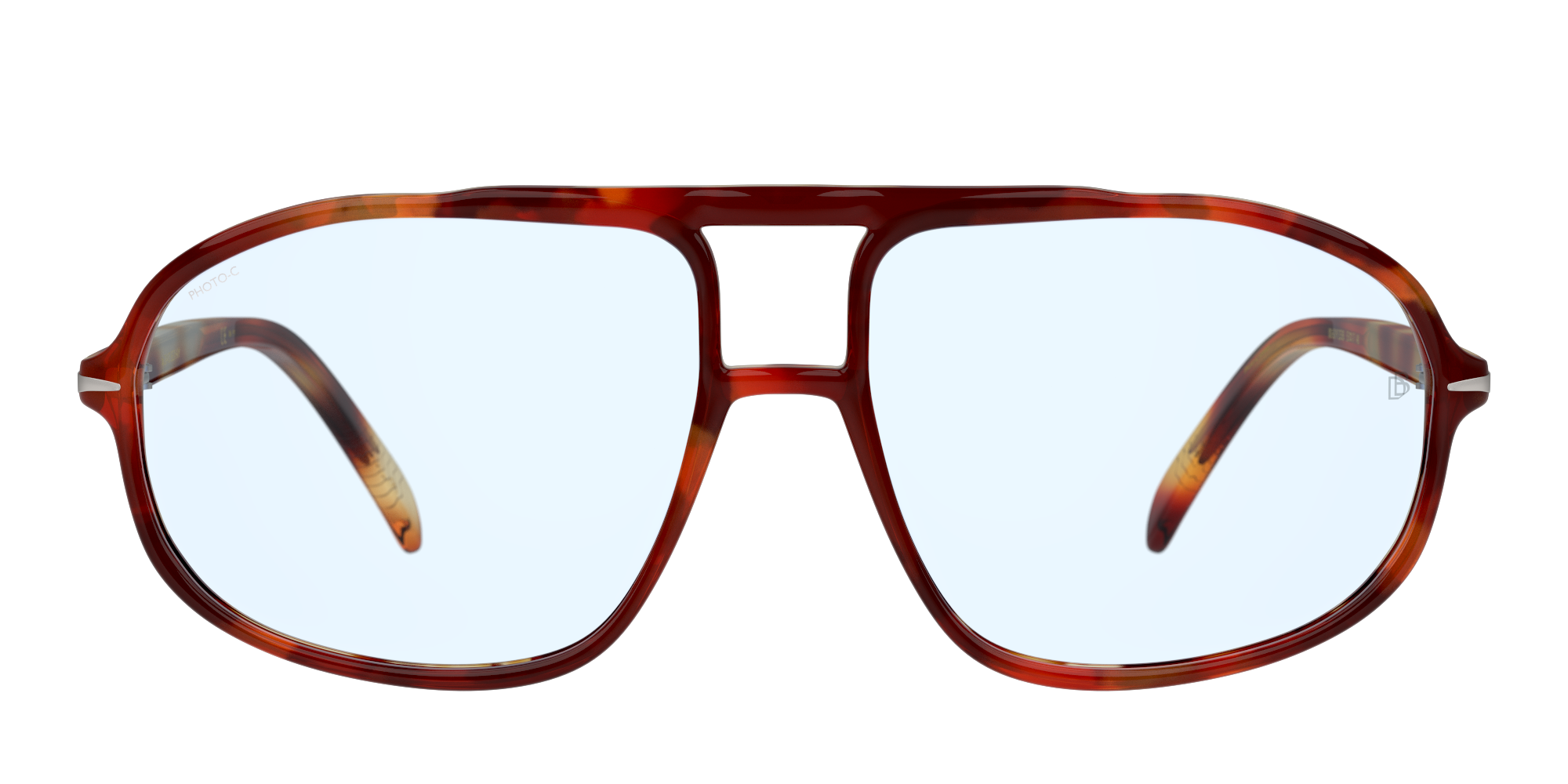 Front David Beckham Eyewear DB 1000/S Sunglasses Blue / Tortoise Shell