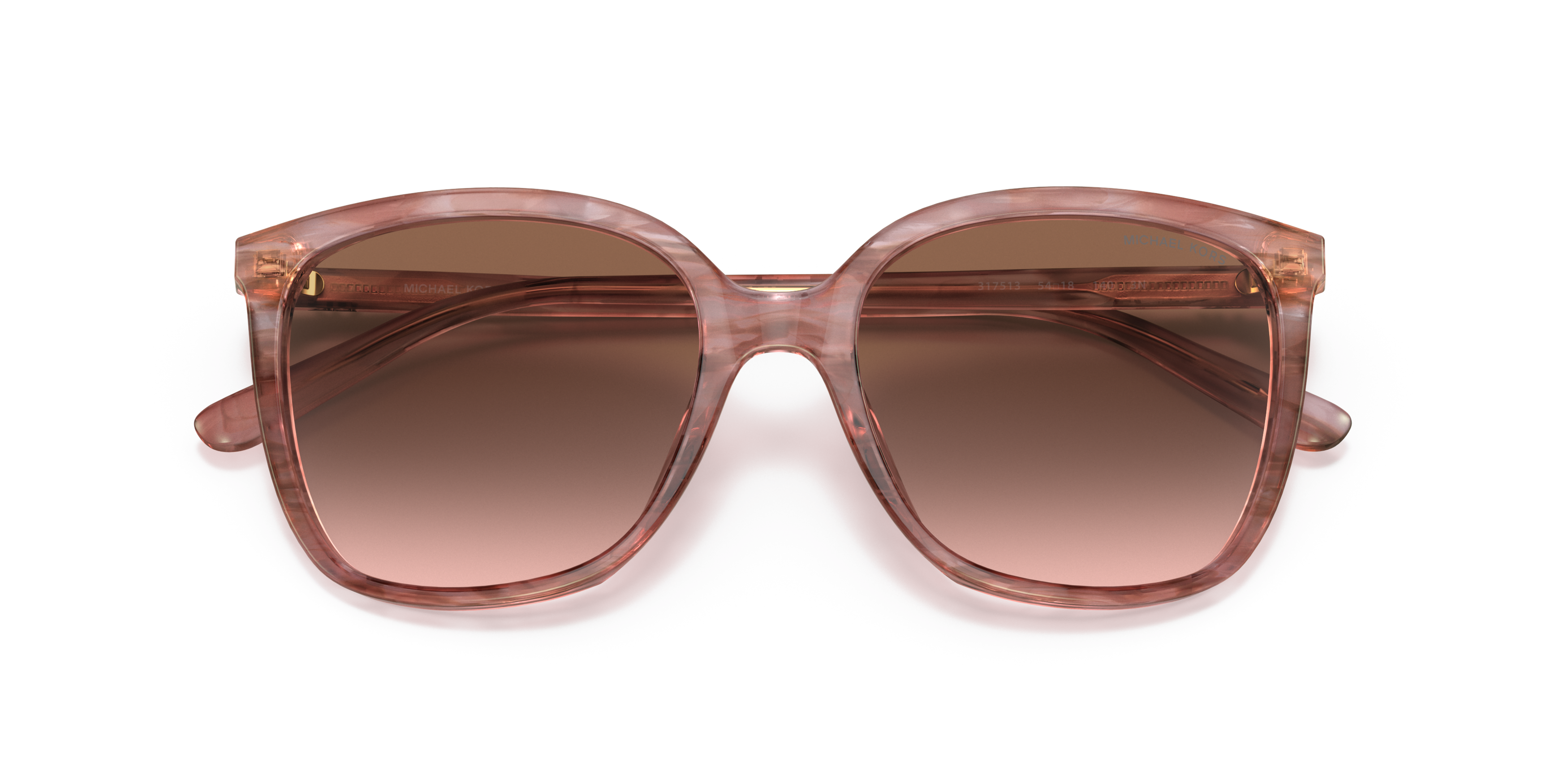 Folded Michael Kors MK 2137U (317513) Sunglasses Brown / Pink