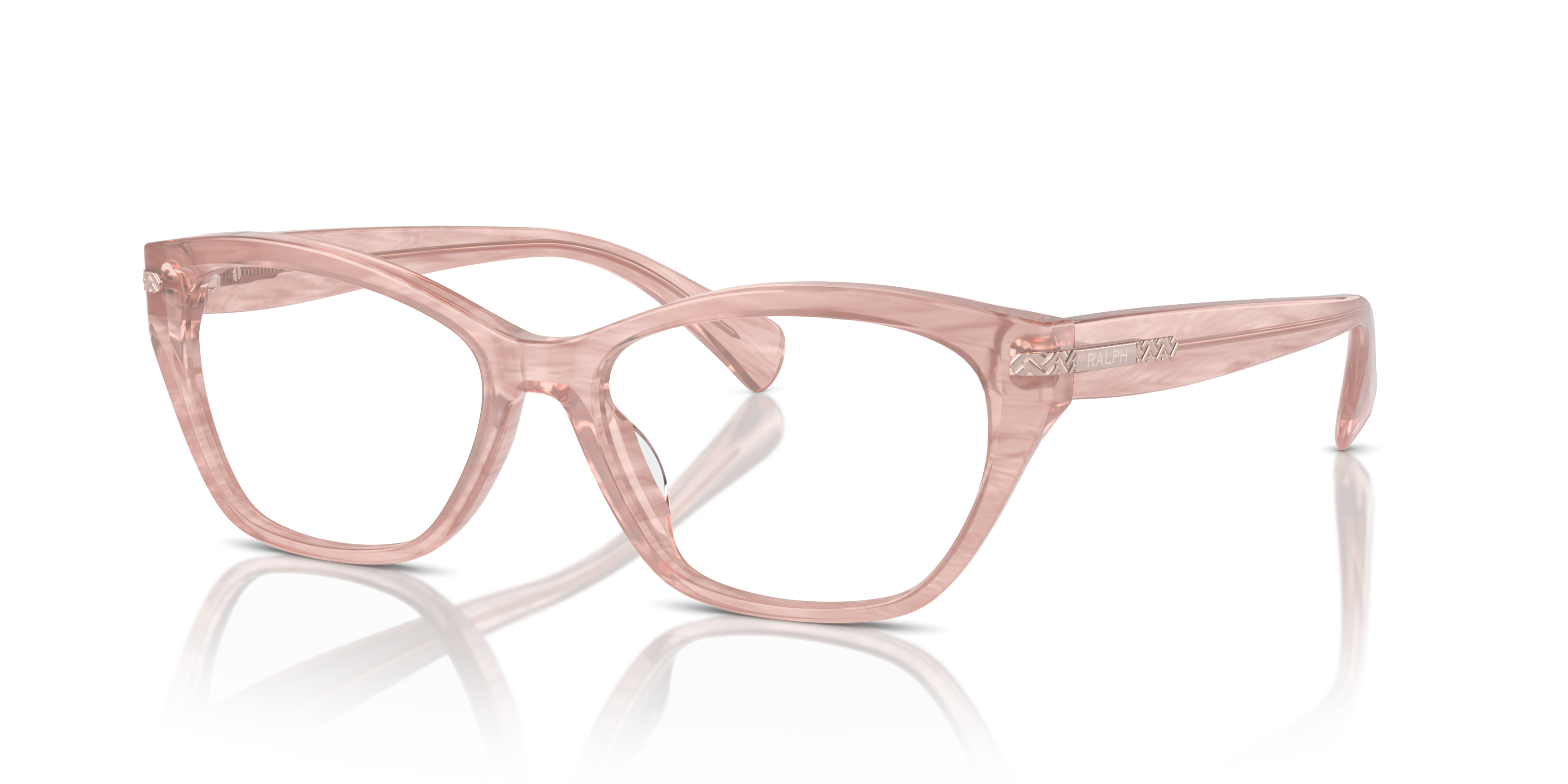 Angle_Left01 Ralph by Ralph Lauren RA 7161U Glasses Transparent / Pink
