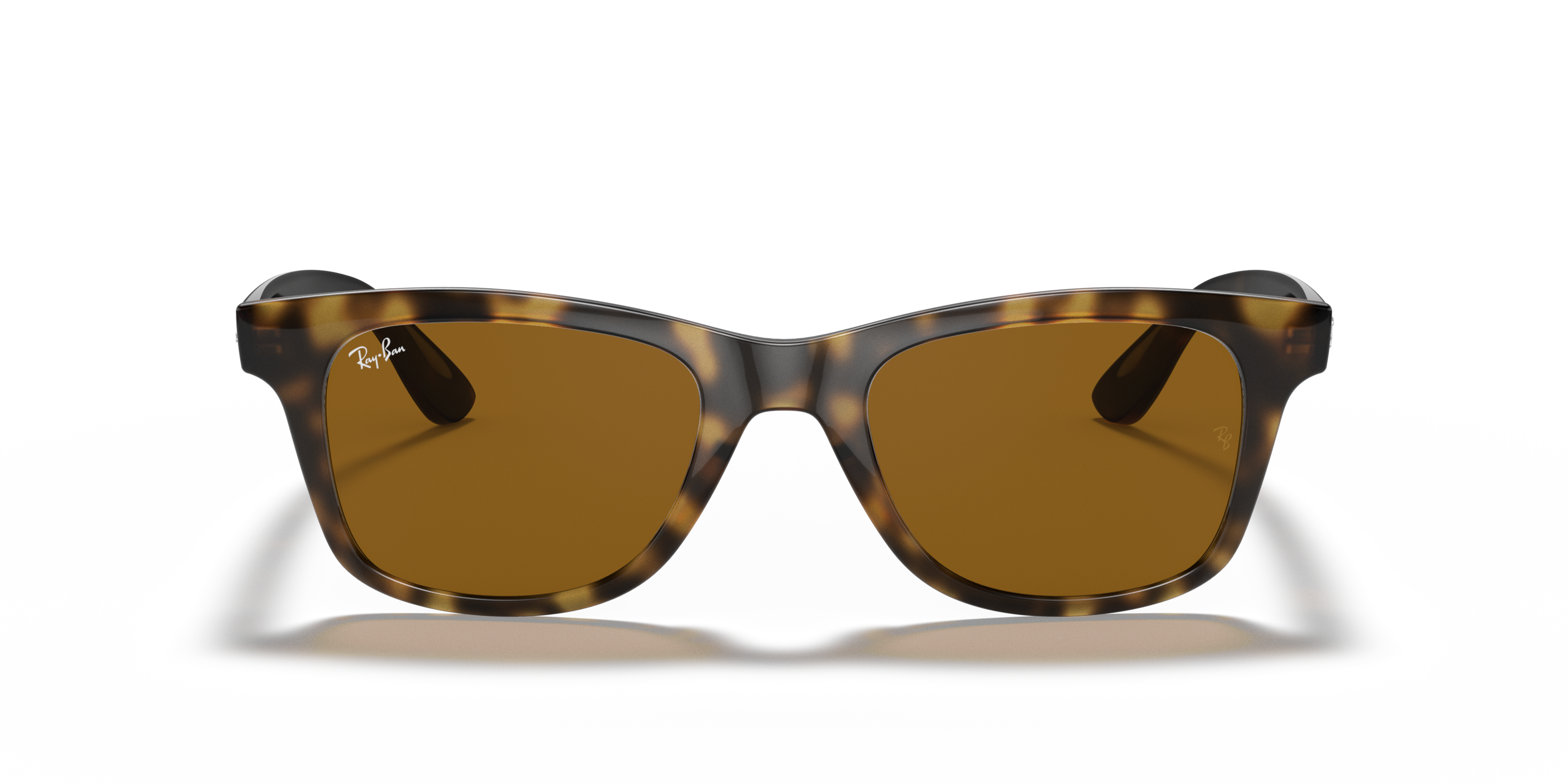 Front Ray-Ban Shiny Havana RB 4640 Sunglasses Brown / Tortoise Shell