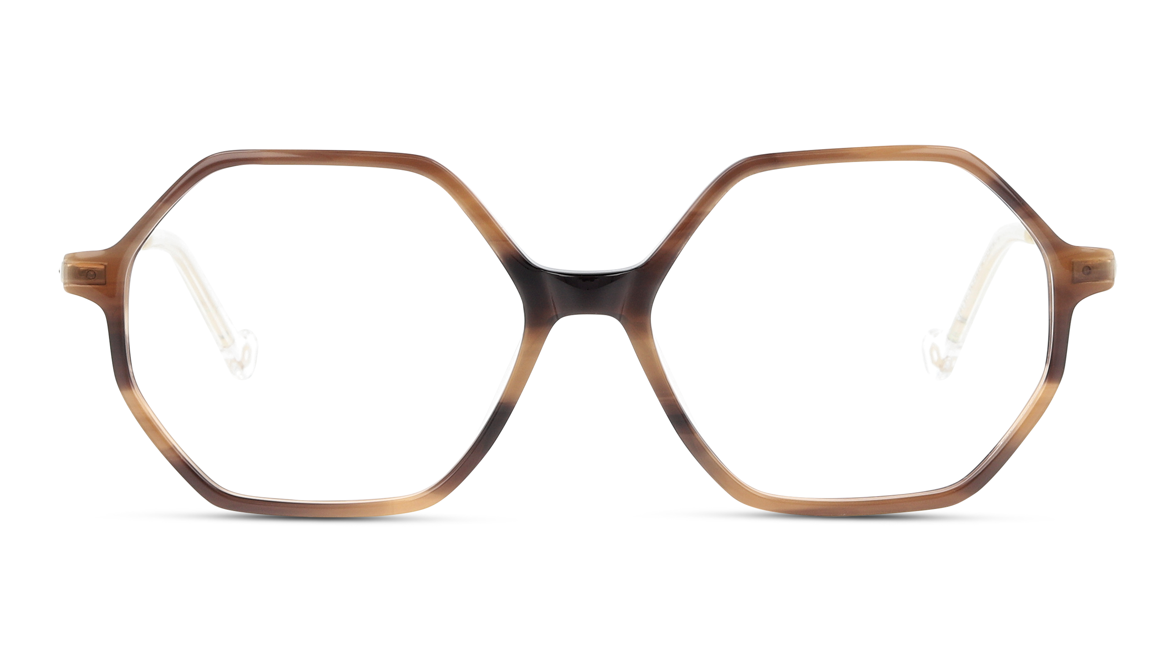 Front Unofficial UNOF0187 (ND00) Glasses Transparent / Brown