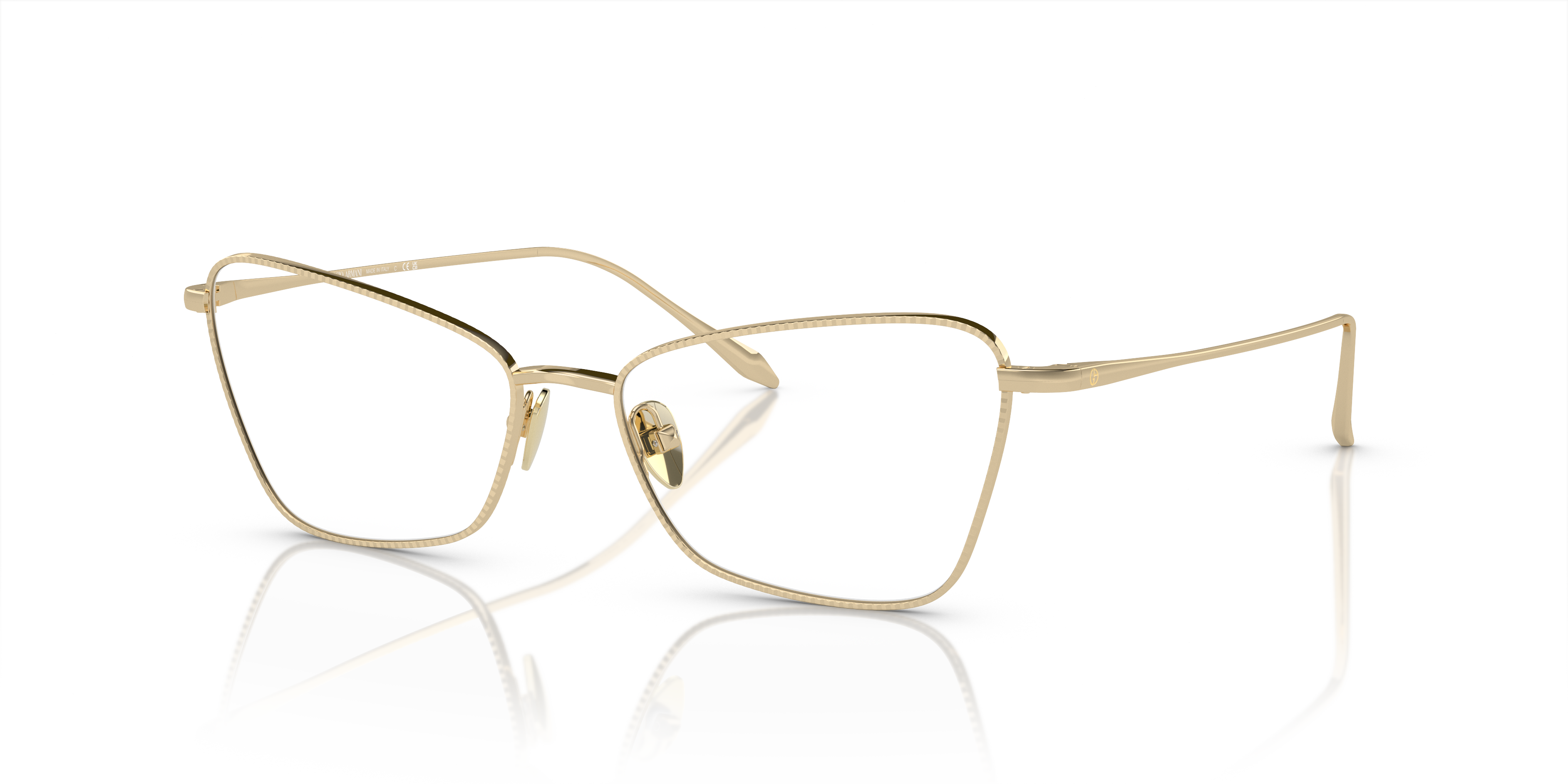 Angle_Left01 Giorgio Armani AR 5140 Glasses Transparent / Gold