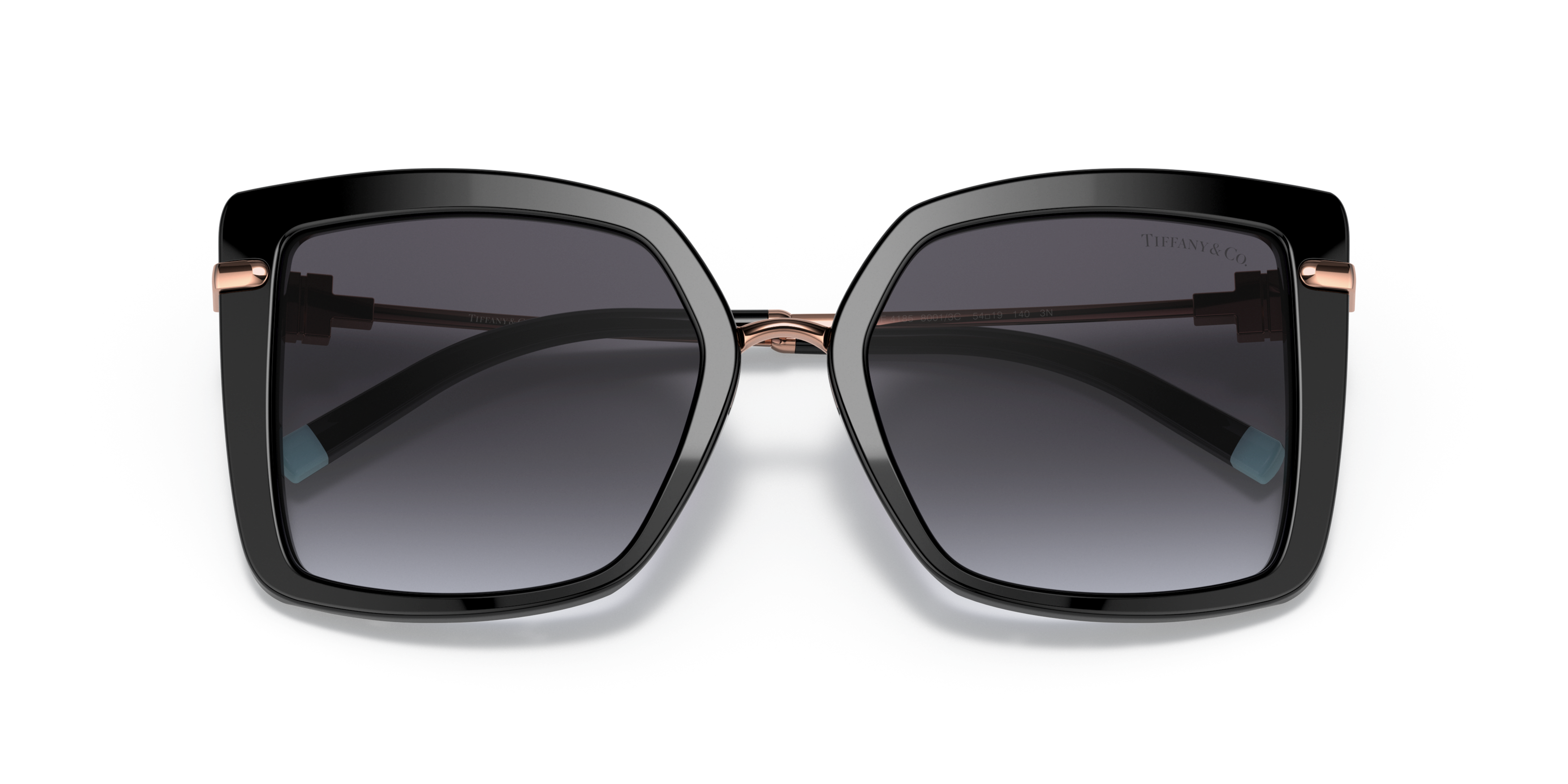 Folded Tiffany & Co TF 4185 (80013C) Sunglasses Grey / Black