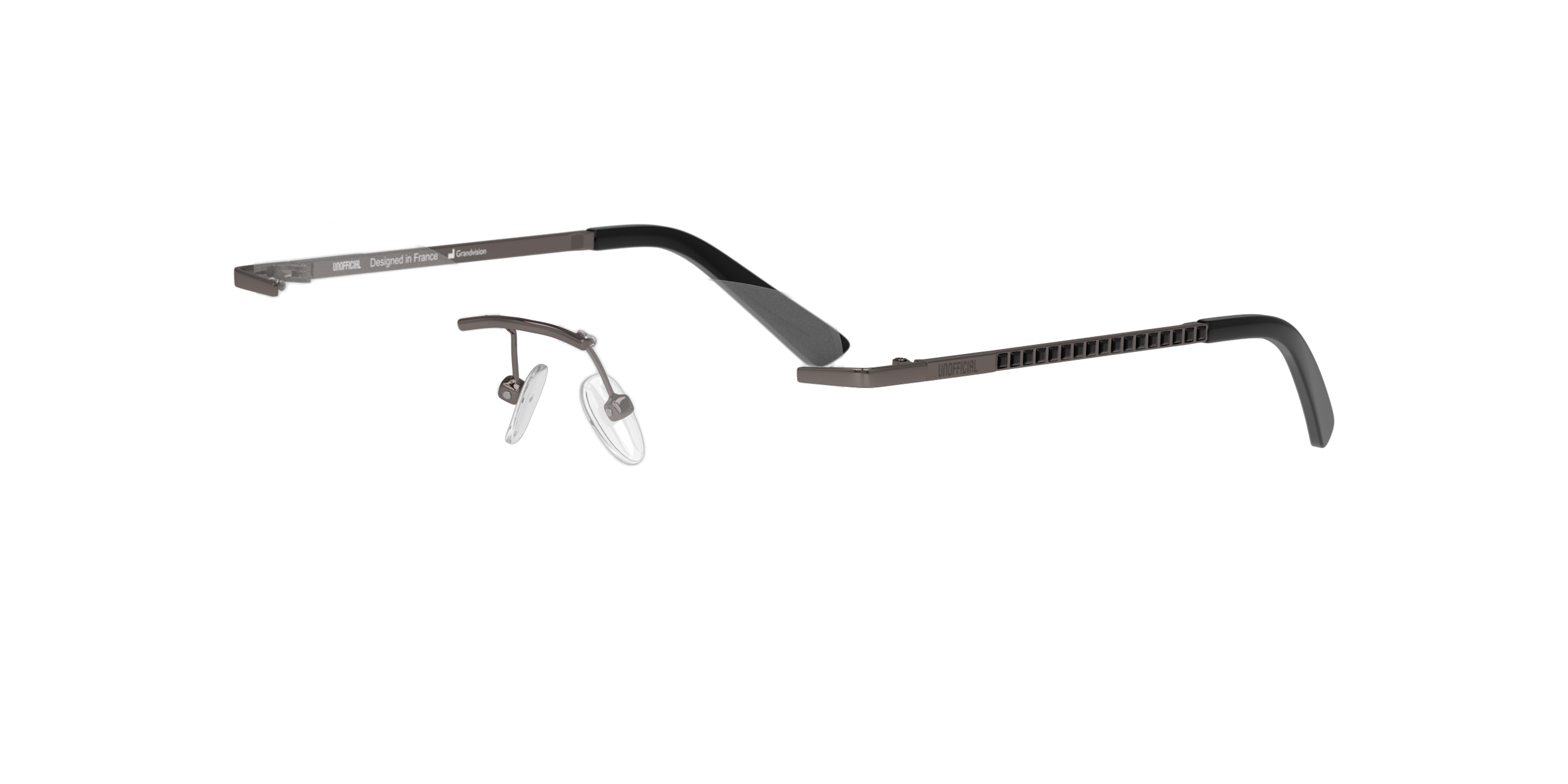 Angle_Left01 Unofficial UNOF0468 (GG00) Glasses Transparent / Grey