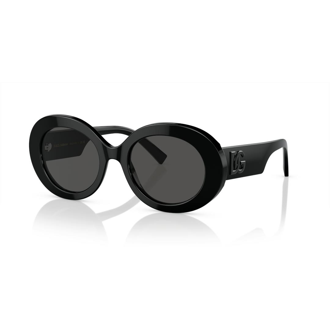 Dolce & Gabbana DG4448 Lunettes de Soleil Femme - Ovale Noir
