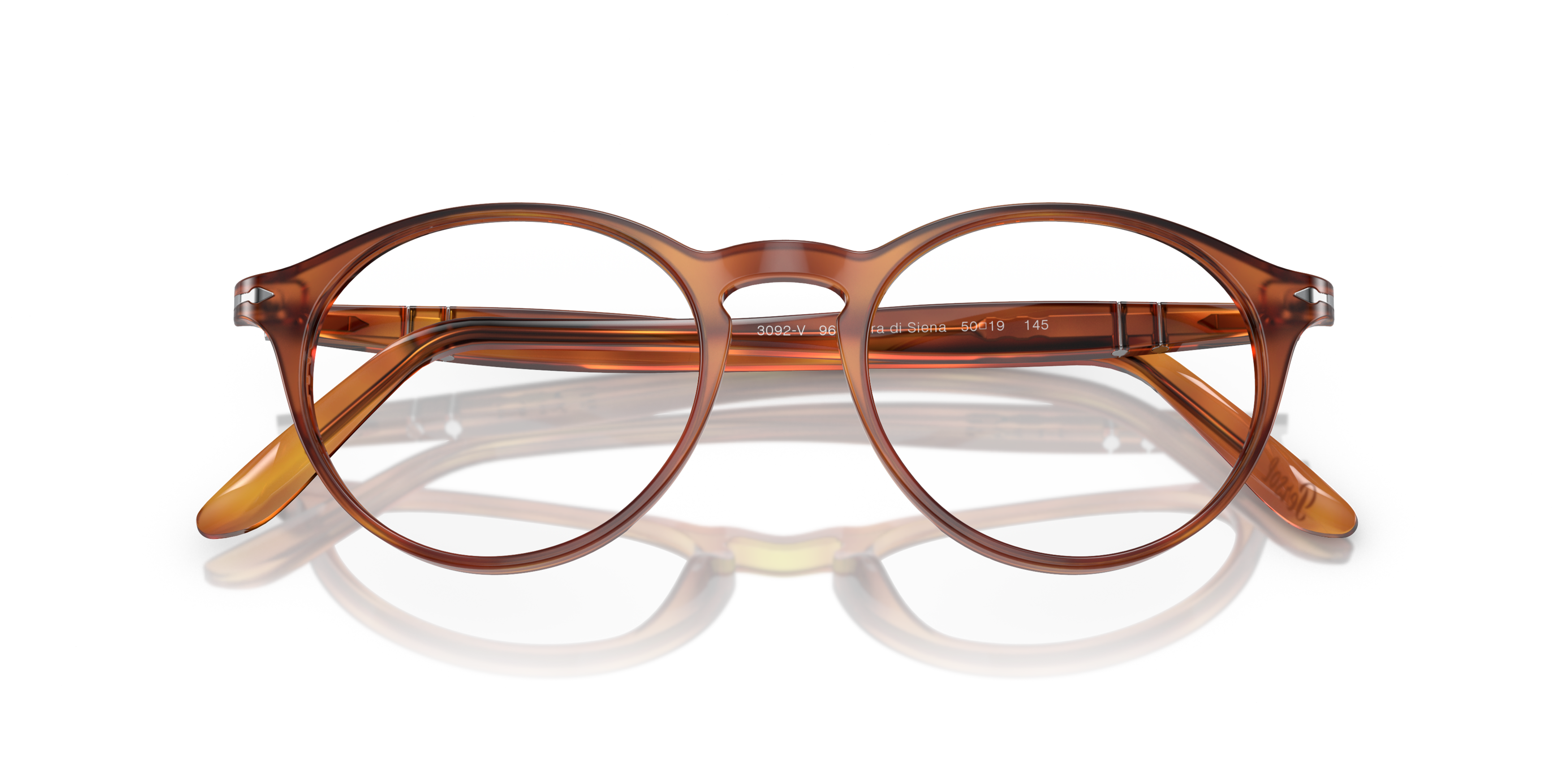 Folded Persol PO 3092V Glasses Transparent / Tortoise Shell