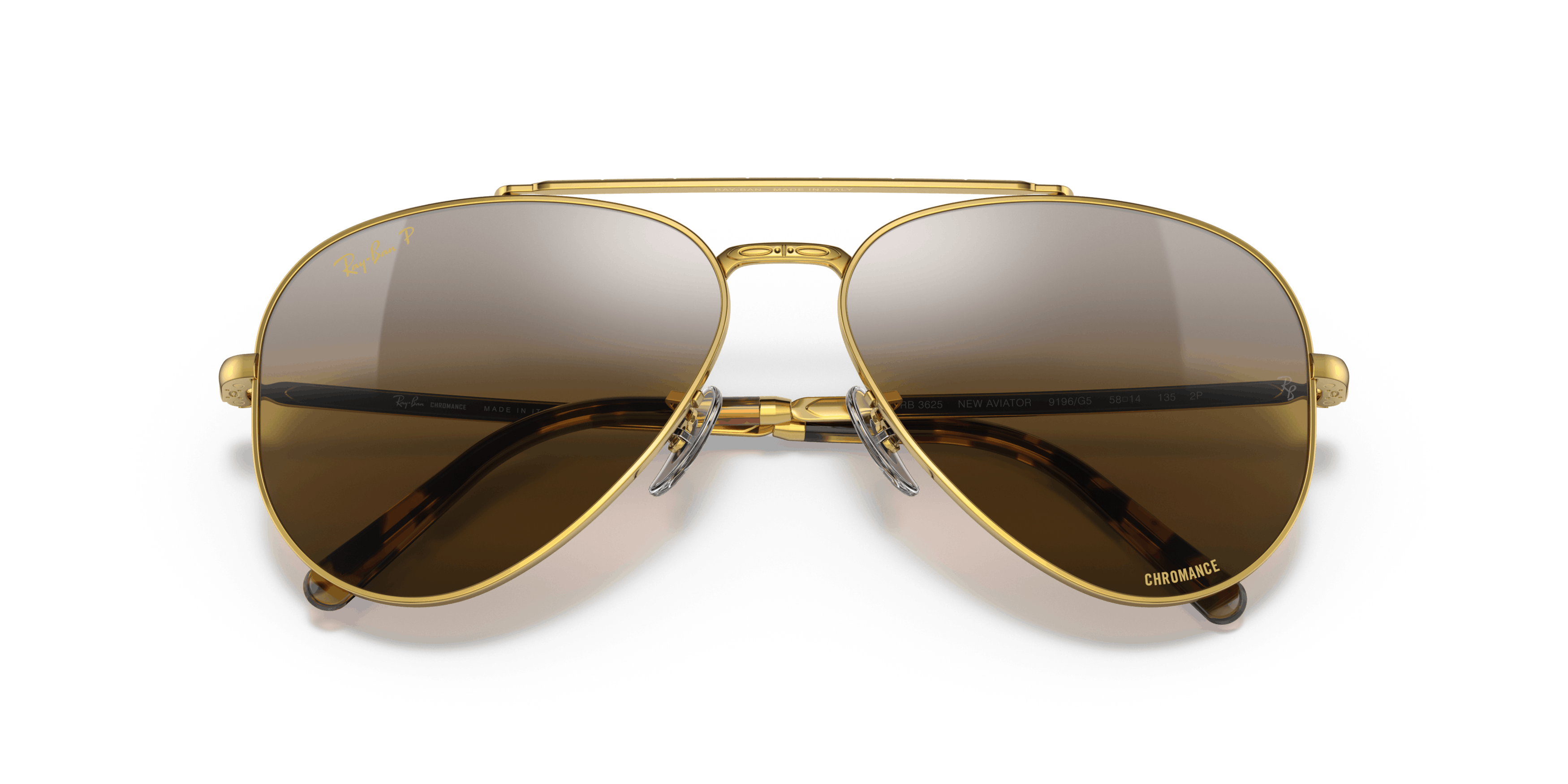 Folded, Ray-Ban NEW AVIATOR RB3625 9196G5