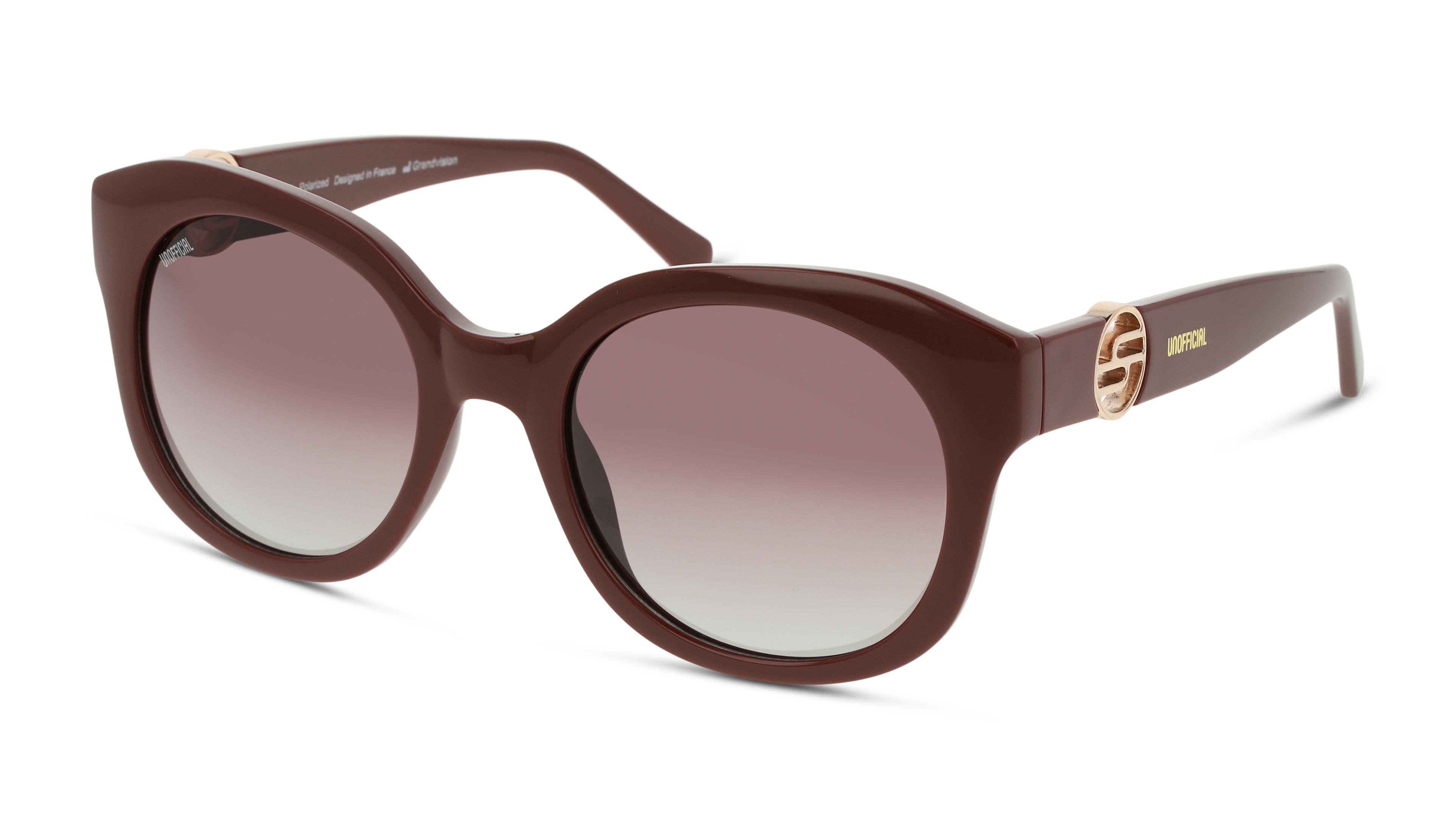 Angle_Left01 Unofficial UNSF0203P Sunglasses Brown / Red