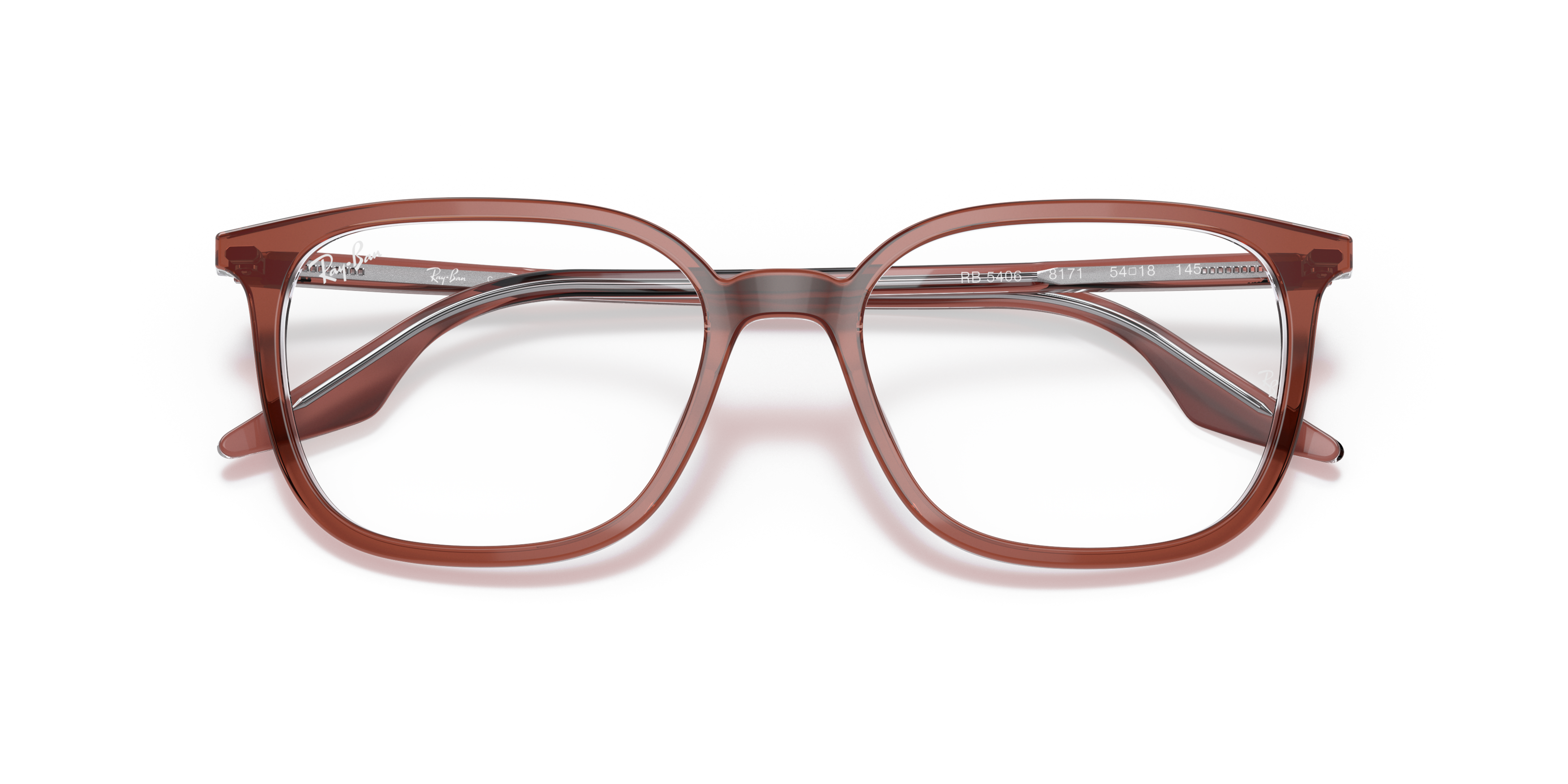 Folded Ray-Ban RX 5406 Glasses Transparent / Black