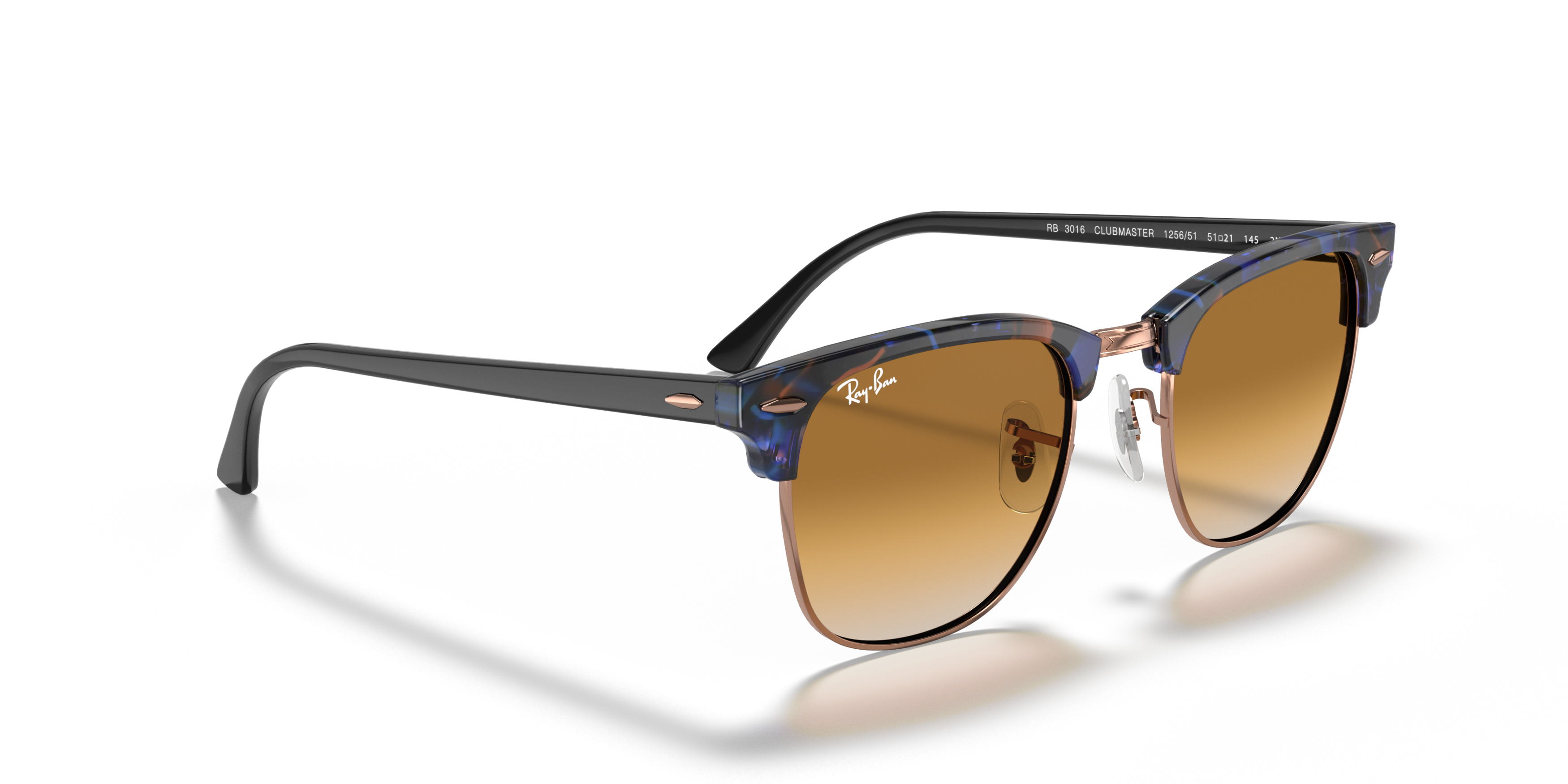 [products.image.angle_right01] Ray-Ban Clubmaster Fleck RB3016 125651