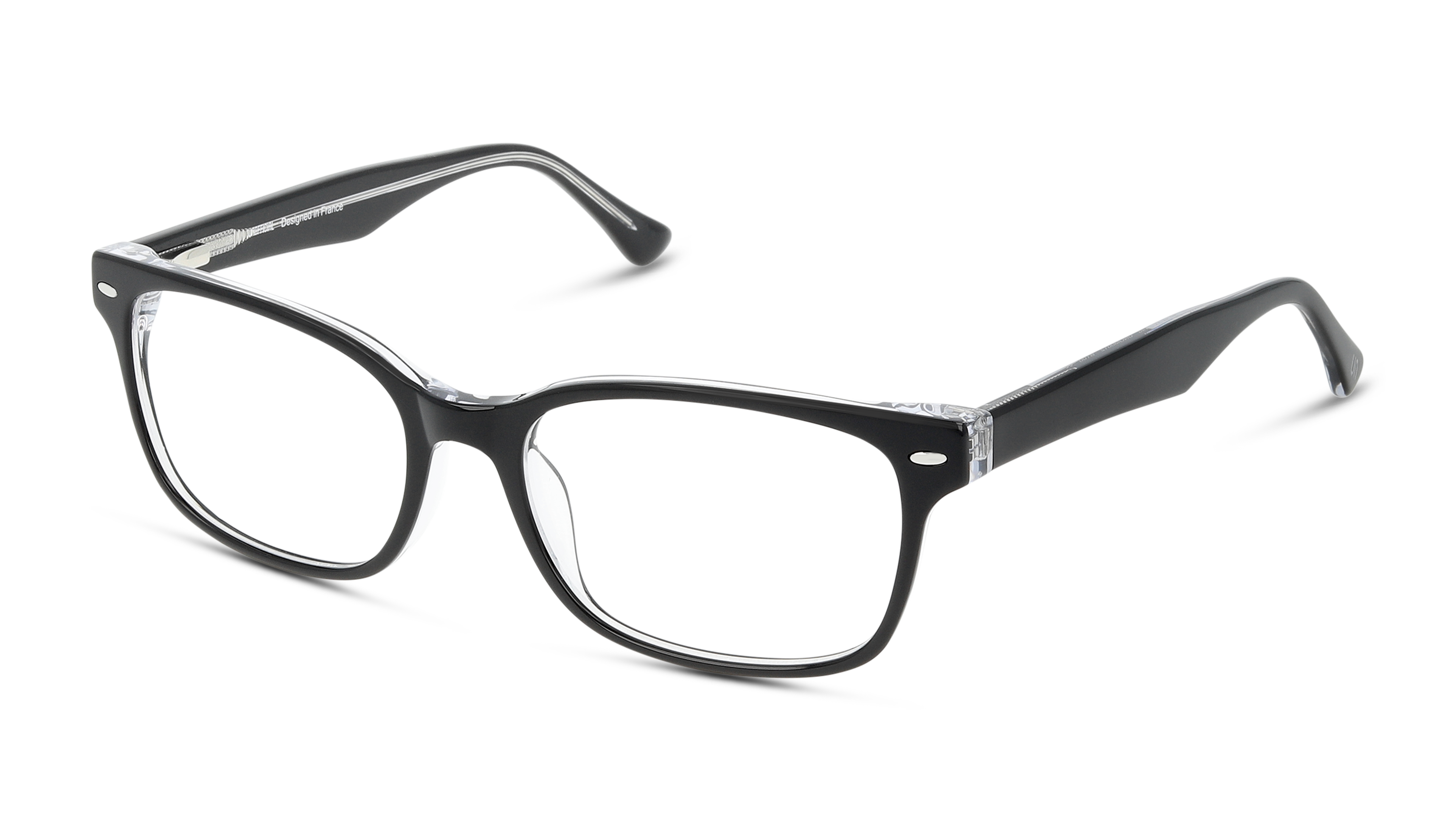 Angle_Left01 Unofficial UNOM0012 (BT00) Youth Glasses Transparent / Transparent, Black