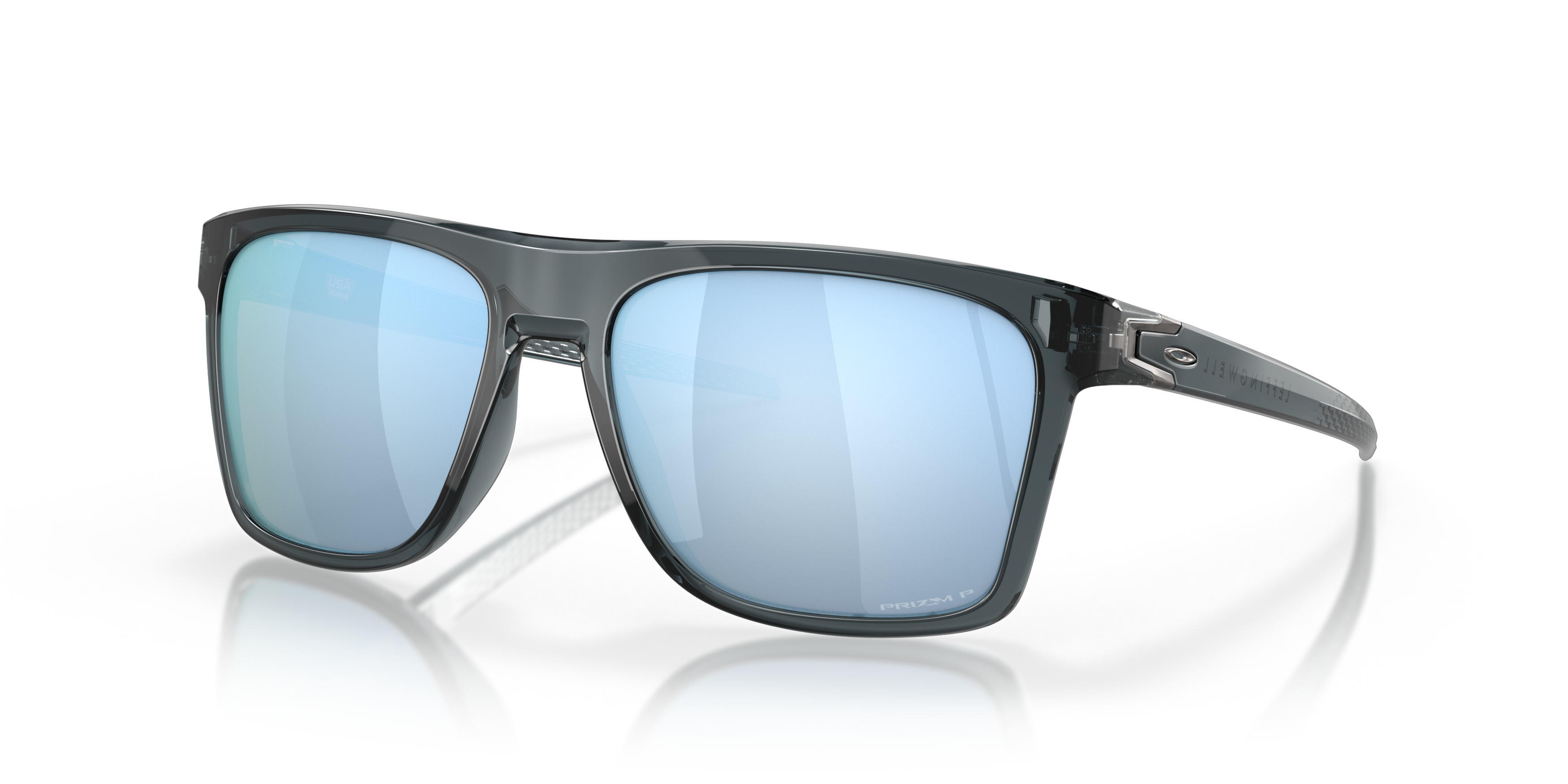 Angle_Left01 Oakley Leffingwell OO9100 Sunglasses Grey / Black