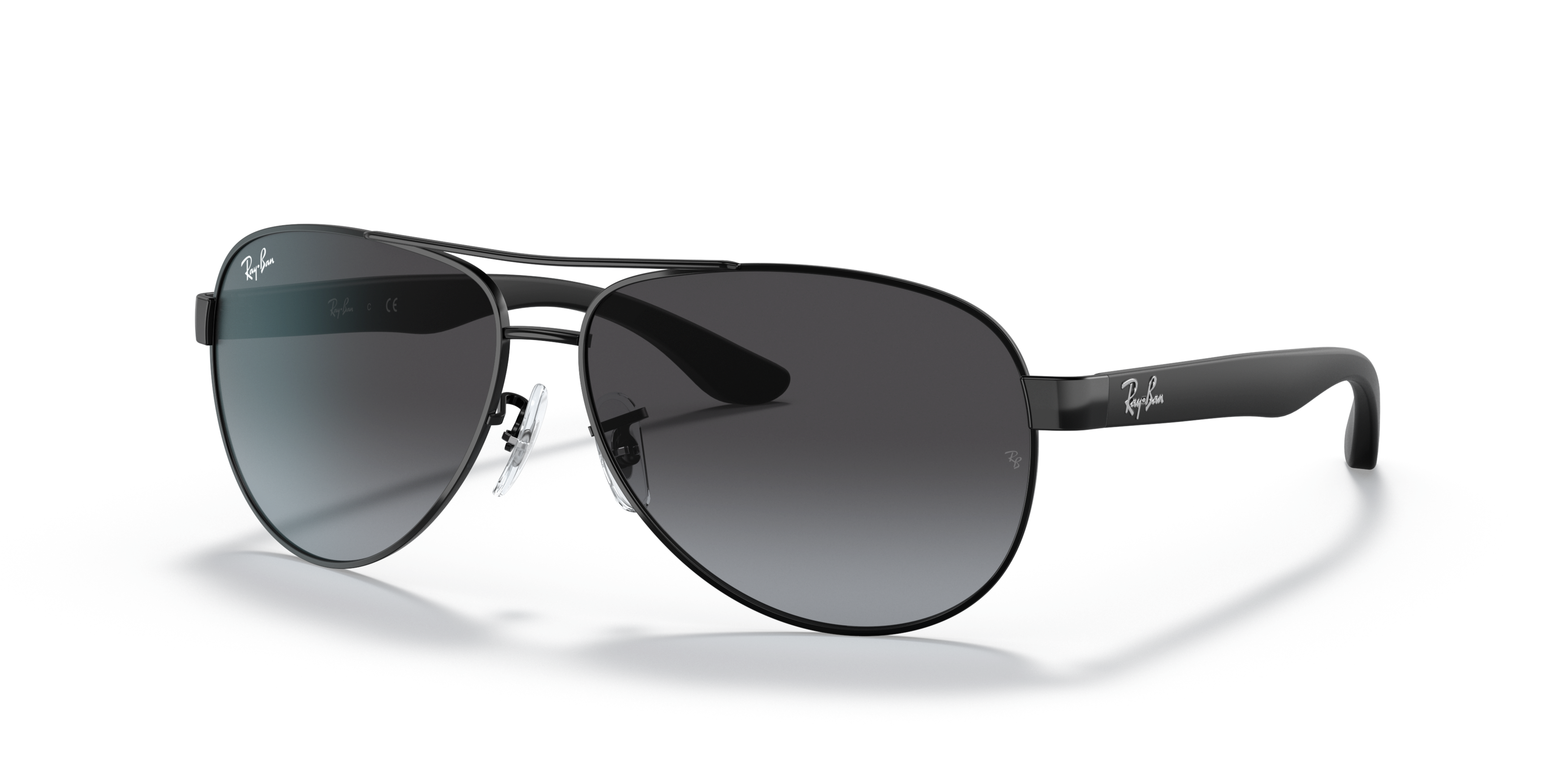 Angle_Left01 Ray-Ban Pilot Limited Edition RB3457 006/8G Grijs / Zwart