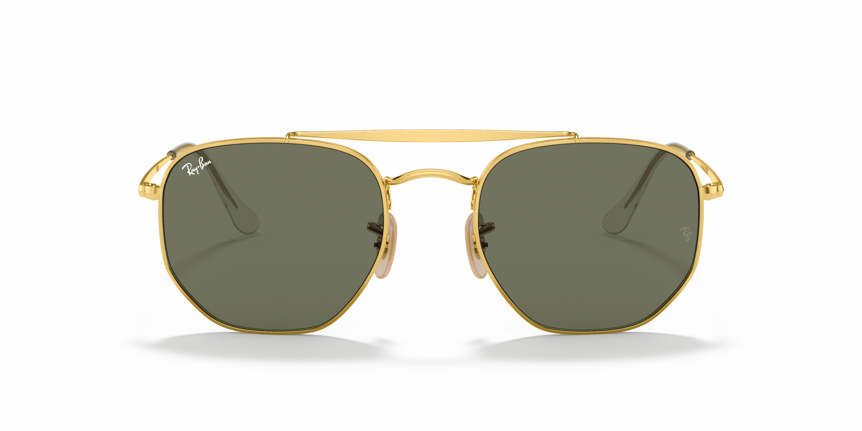 Front Ray-Ban Marshal RB3648 001 Groen / Goud