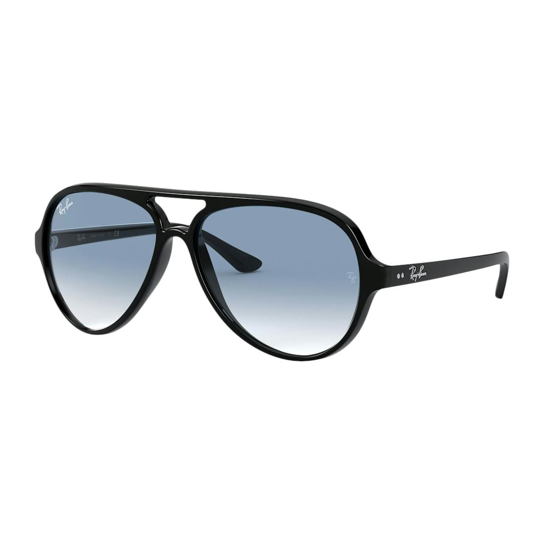 Ray-Ban Cats RB4125 Lunettes de Soleil Homme - Noir - Possibilité de verres correcteurs - Adaptable