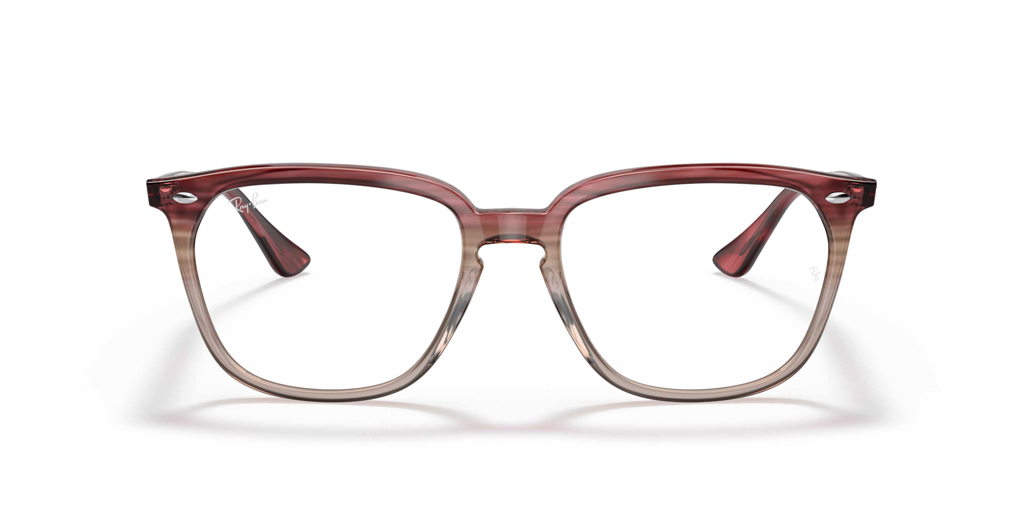Front RAY-BAN RX4362V 8145 Rouge, Marron