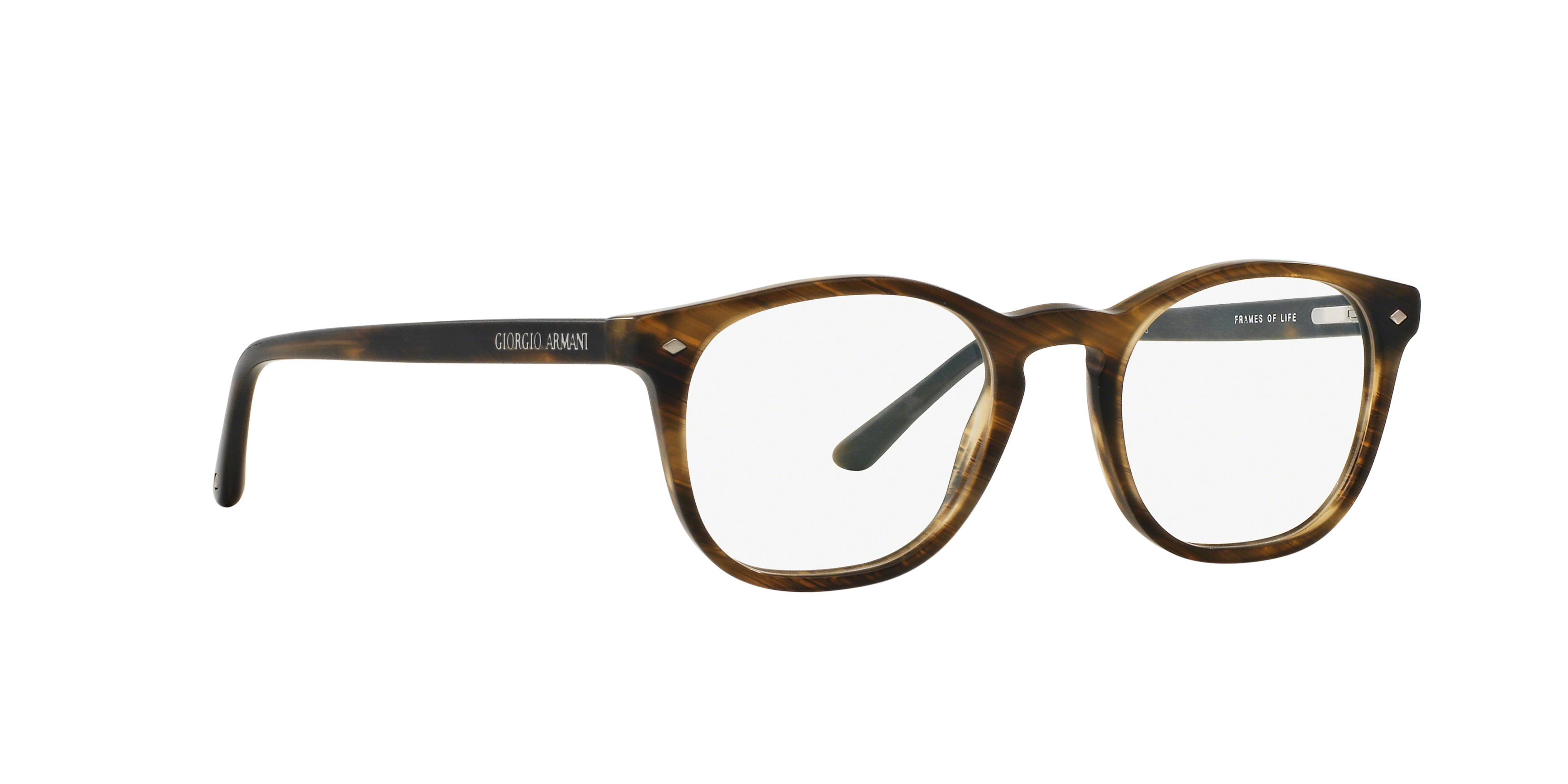 Angle_Right01 Giorgio Armani AR 7074 (5405) Glasses Transparent / Brown