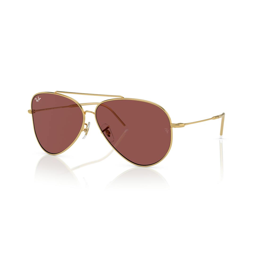 Ray-Ban Aviator Reverse 0RBR0101S Solbriller - Pilot Guld