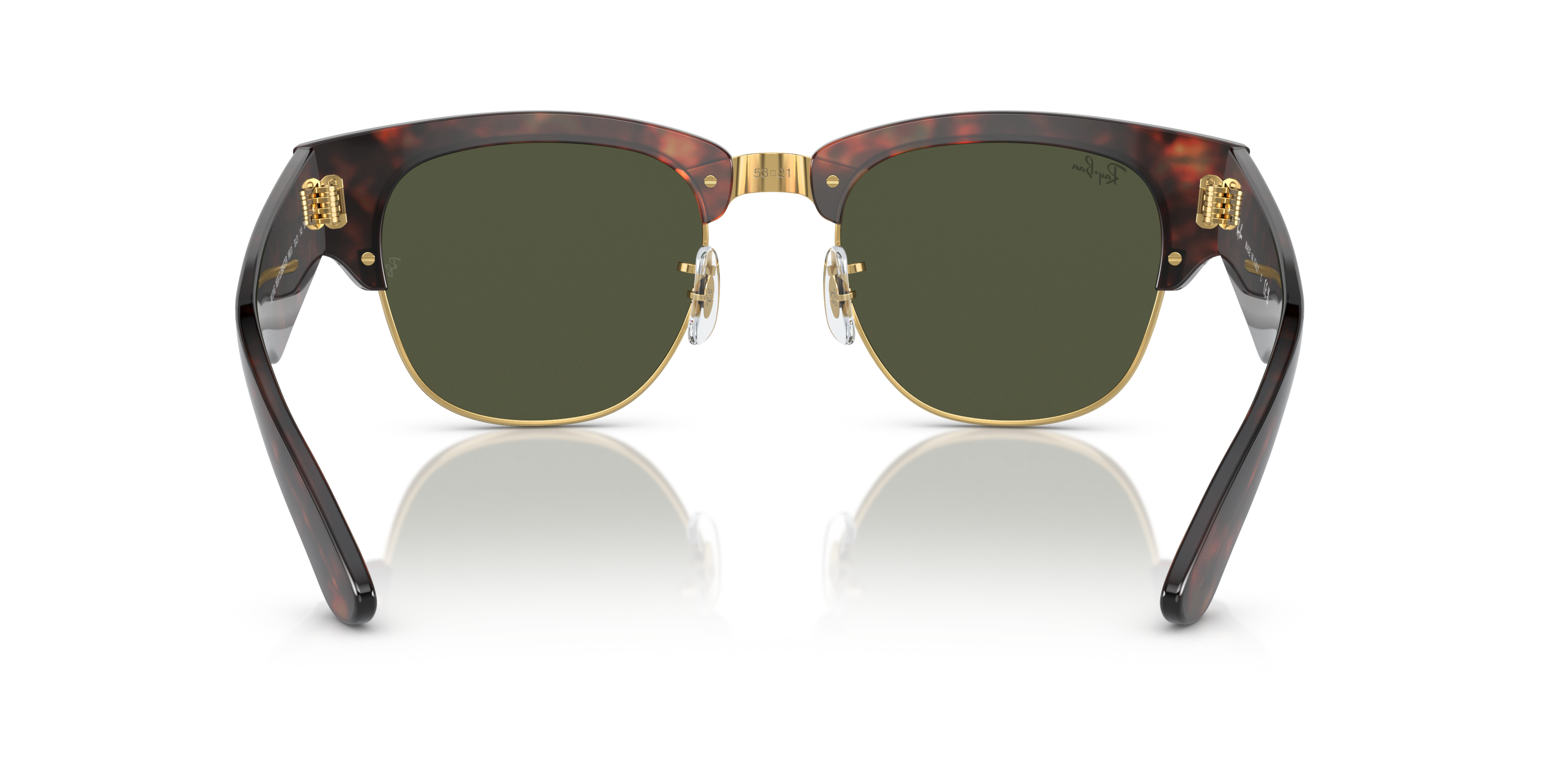 Detail02 Ray-Ban Mega Clubmaster RB 0316S Sunglasses Green / Havana