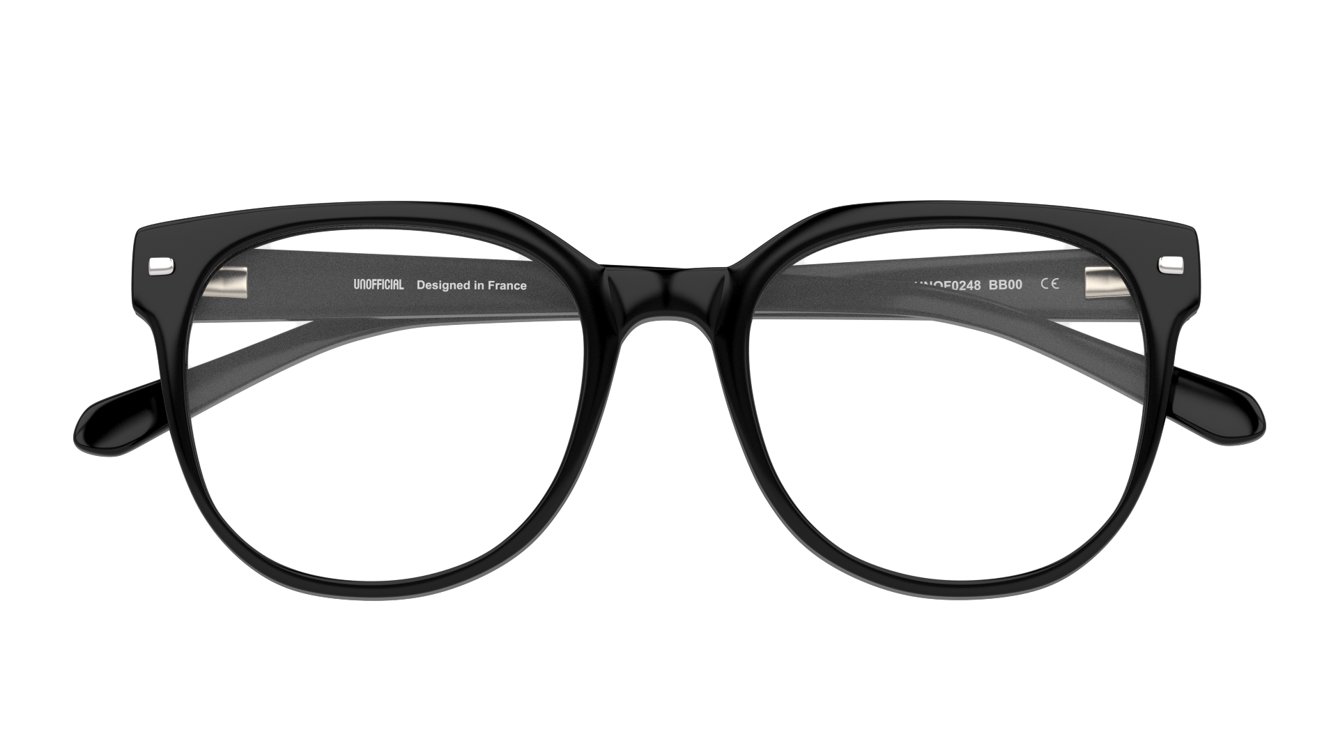 Folded Unofficial UNOF0248 Glasses Transparent / Havana