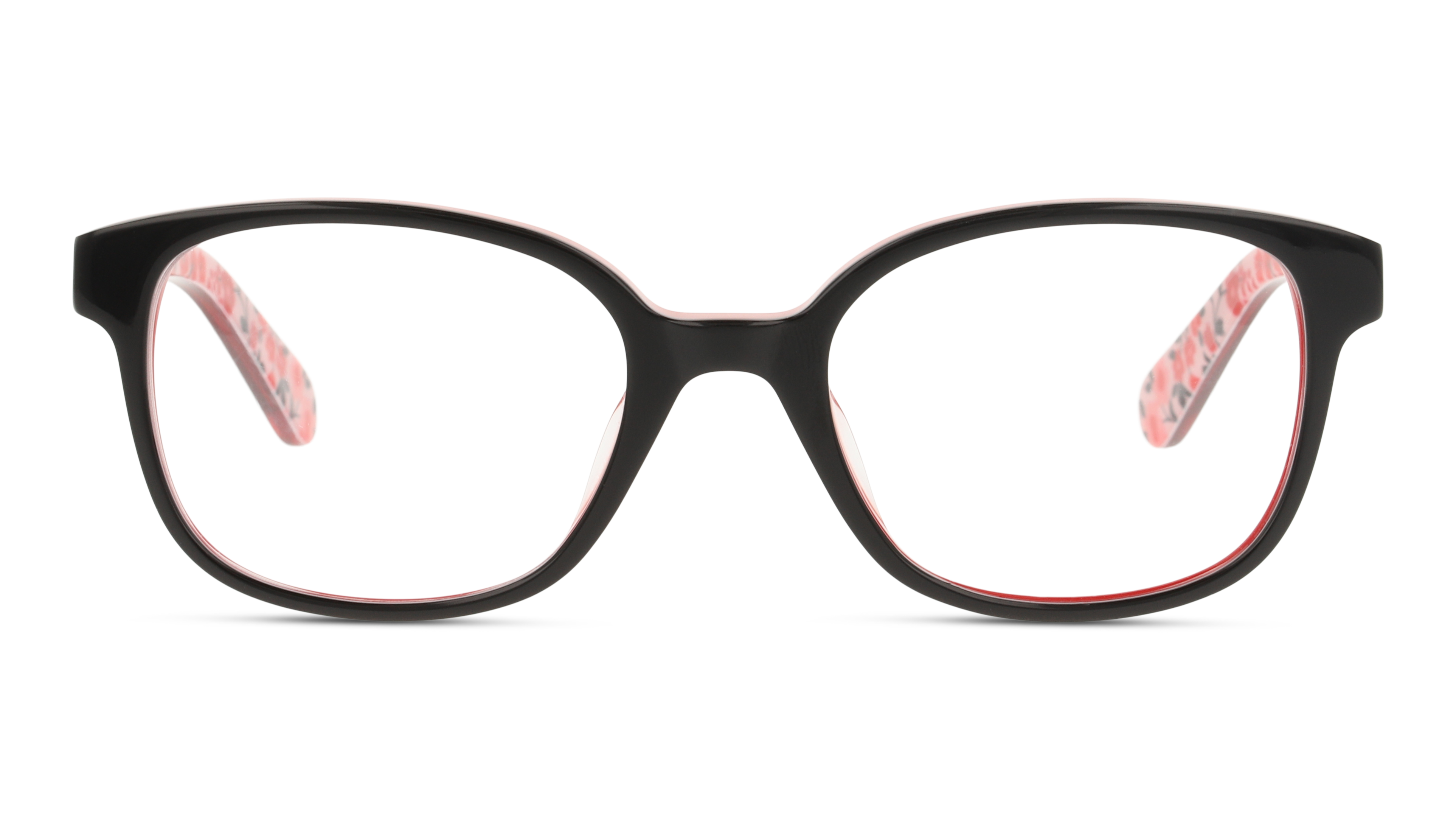 Front Unofficial UN OJ0004 (BR00) Children's Glasses Transparent / Black