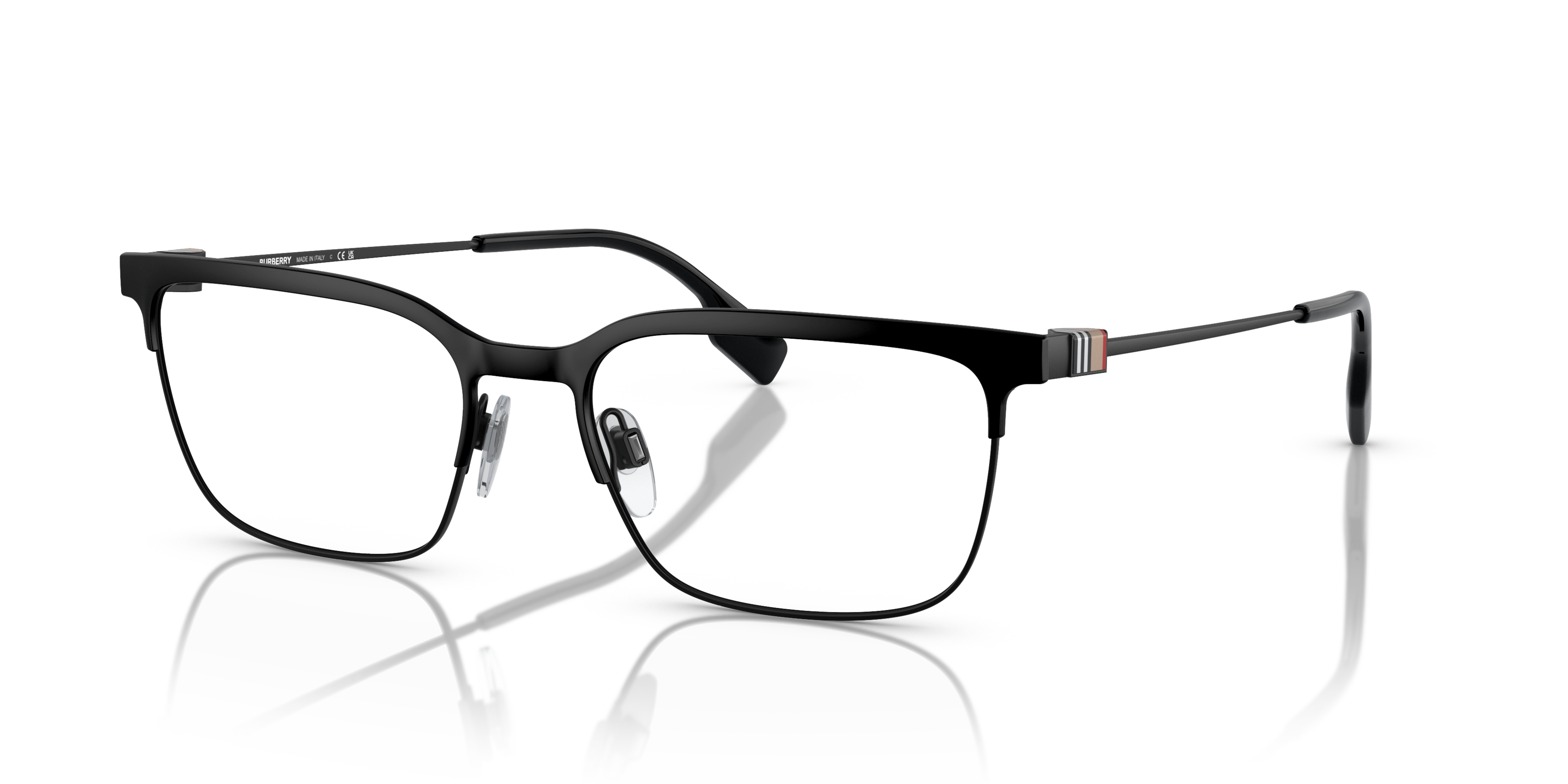 Angle_Left01 Burberry BE 1375 Glasses Transparent / Black