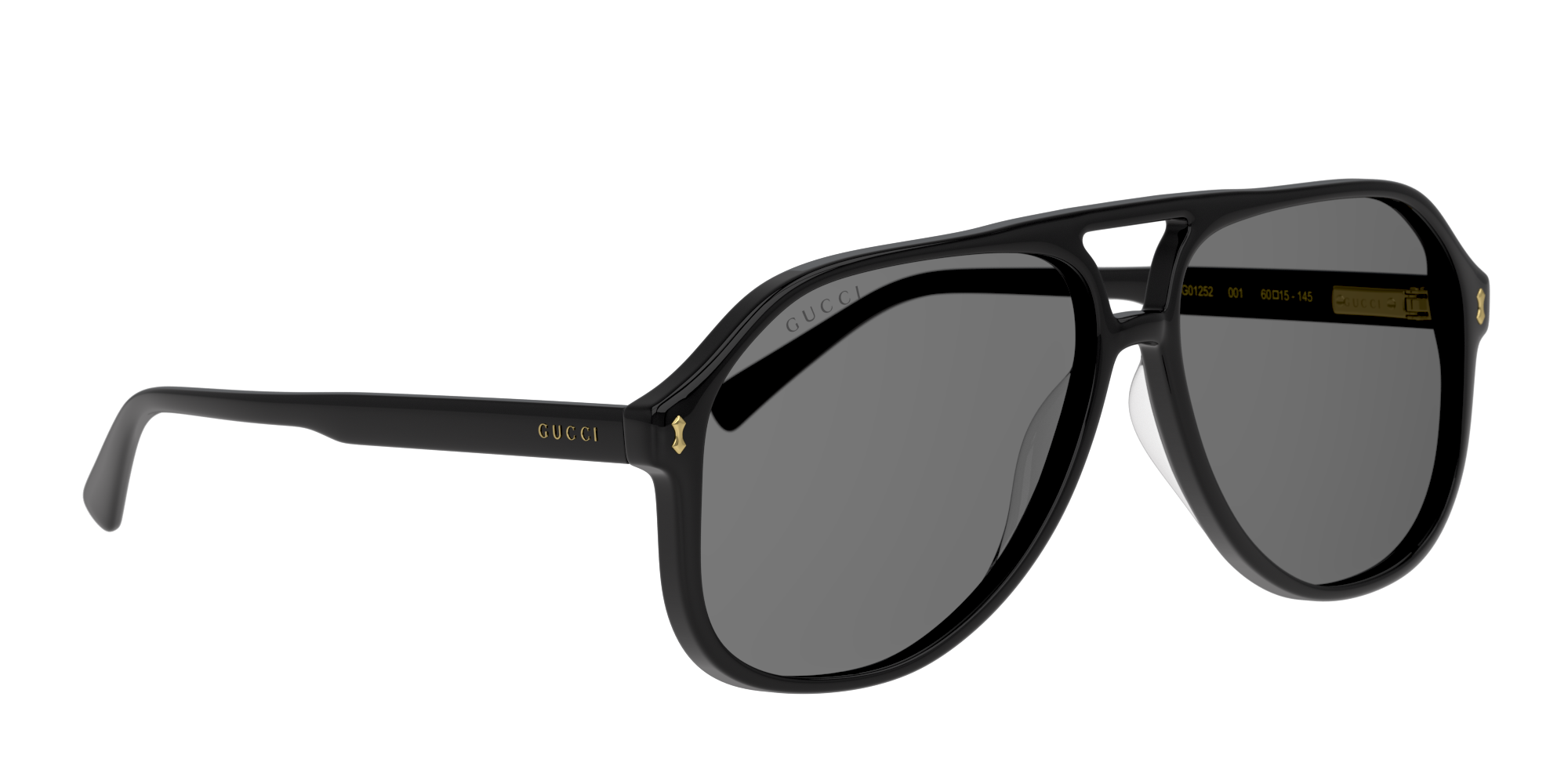 Angle_Right01 Gucci GG 1042S Sunglasses Grey / Black