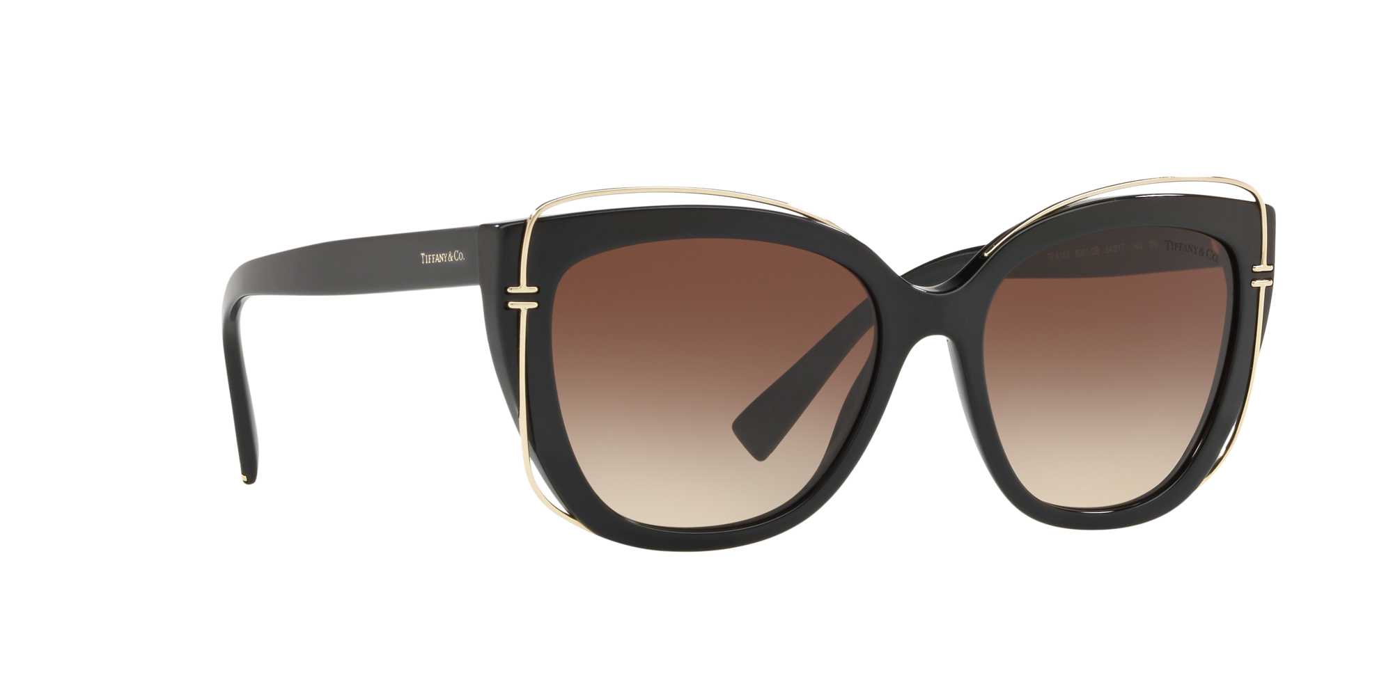 Angle_Right01 Tiffany & Co TF 4148 (80013B) Sunglasses Brown / Black