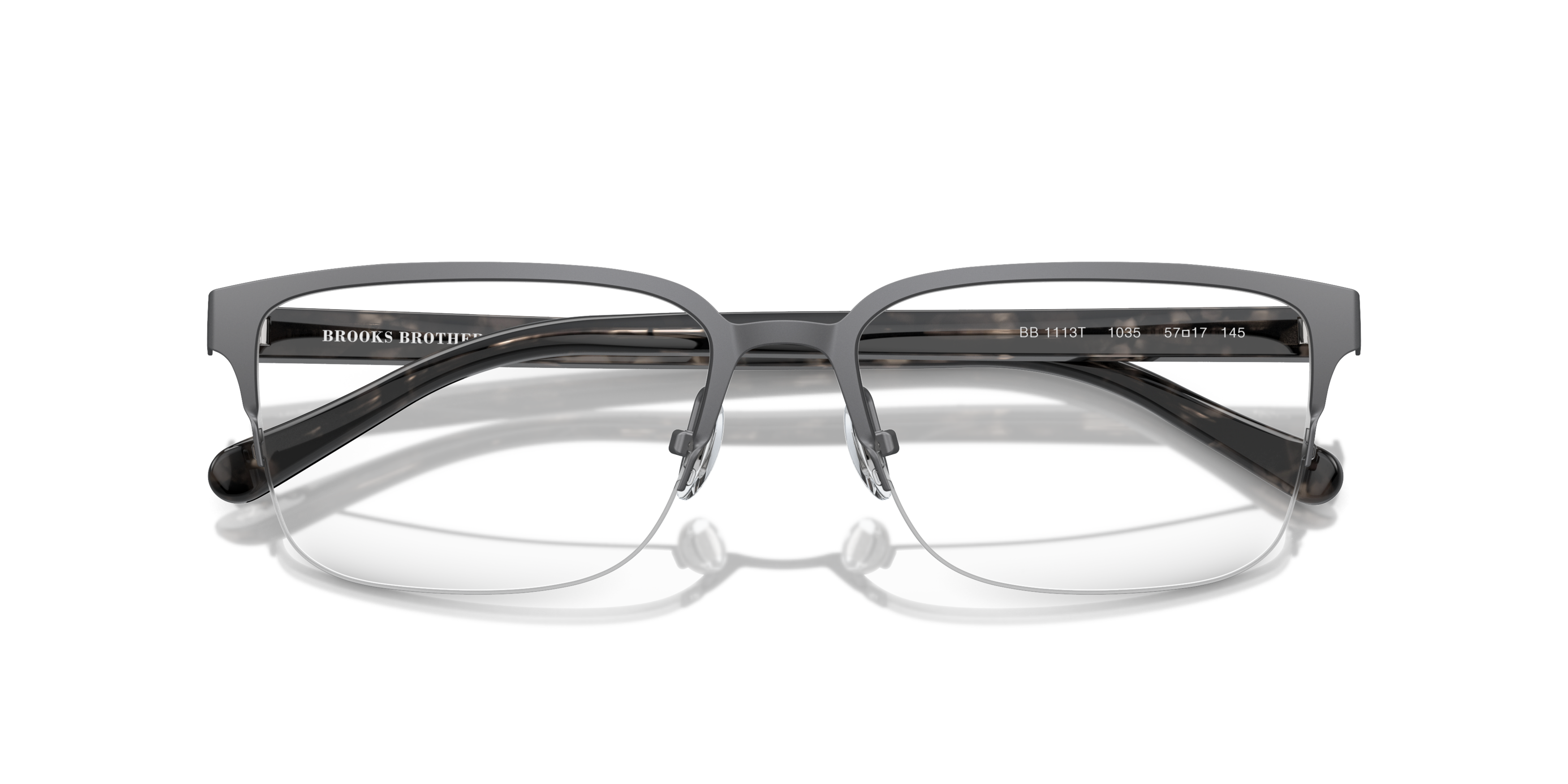Folded Brooks Brothers BB 1113T Glasses Transparent / Black