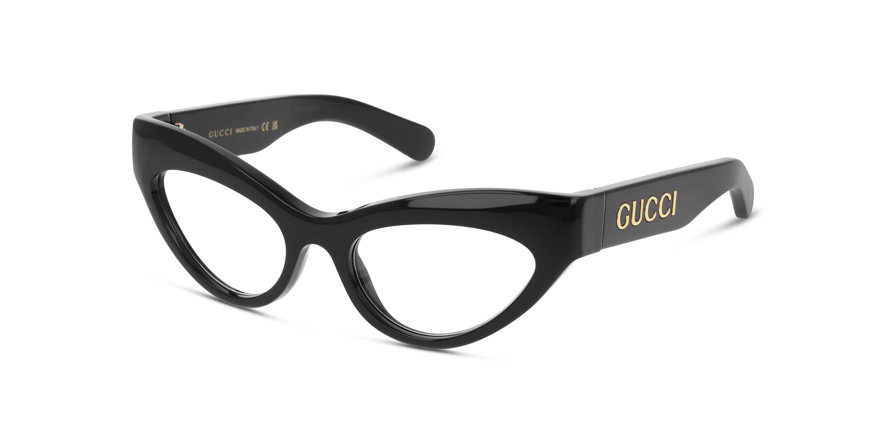 Angle_Left01 Gucci GG 1295O Glasses Transparent / Black