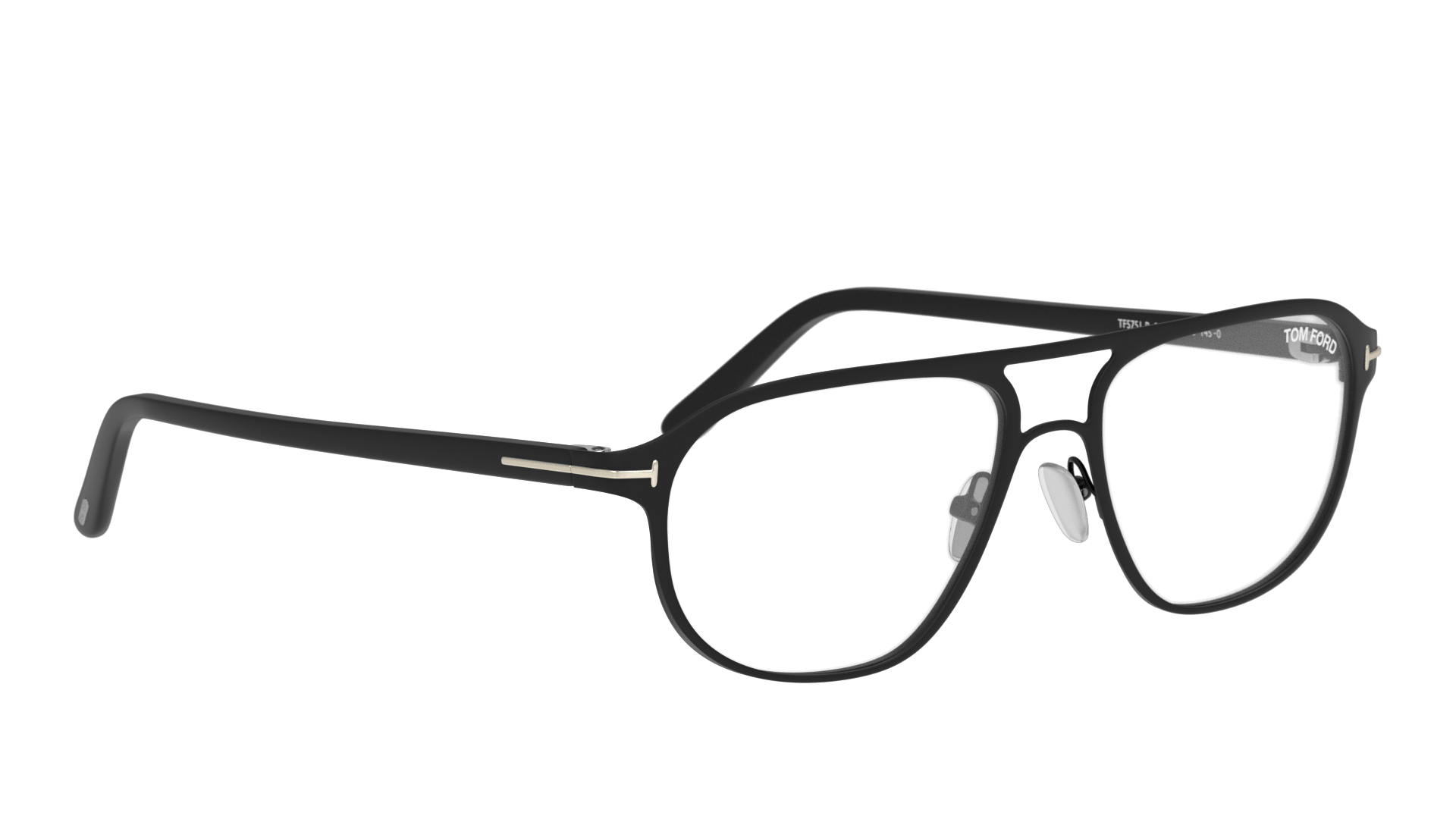 Angle_Right01 Tom Ford FT 5751-B (002) Glasses Transparent / Black
