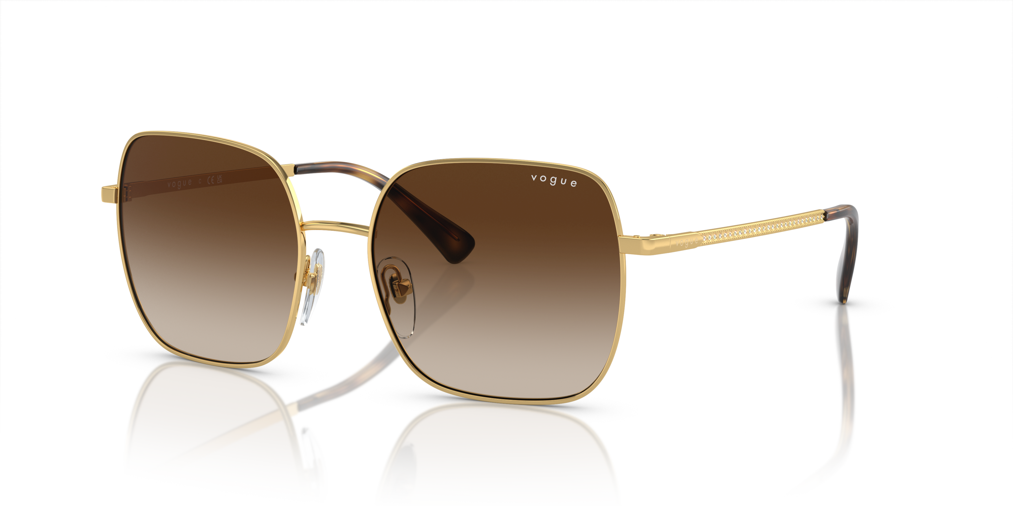 Angle_Left01 Vogue VO 4175SB (280/13) Sunglasses Brown / Gold