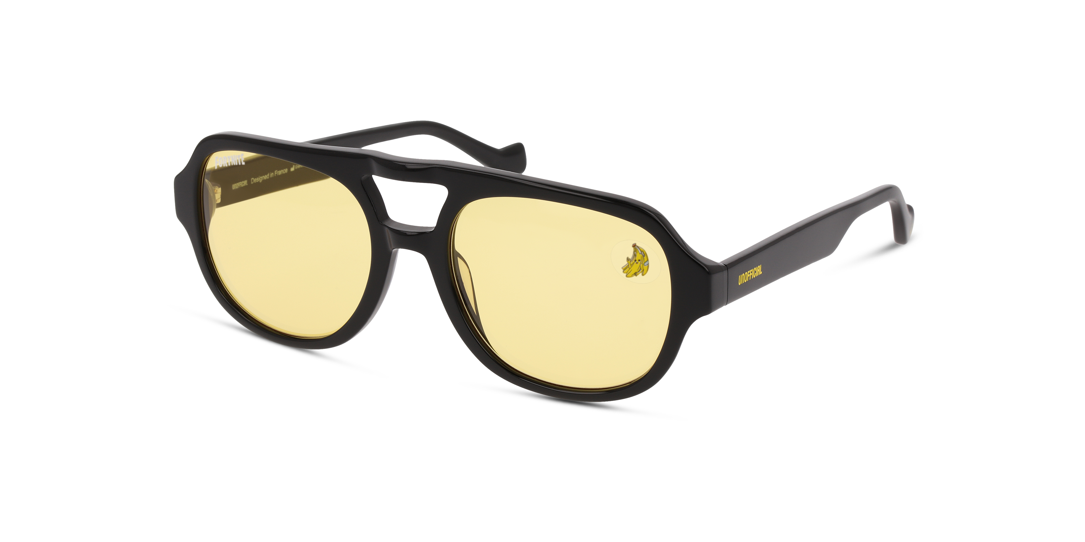 Angle_Left01 Fortnite with Unofficial UNSU0126 Sunglasses Yellow / Black