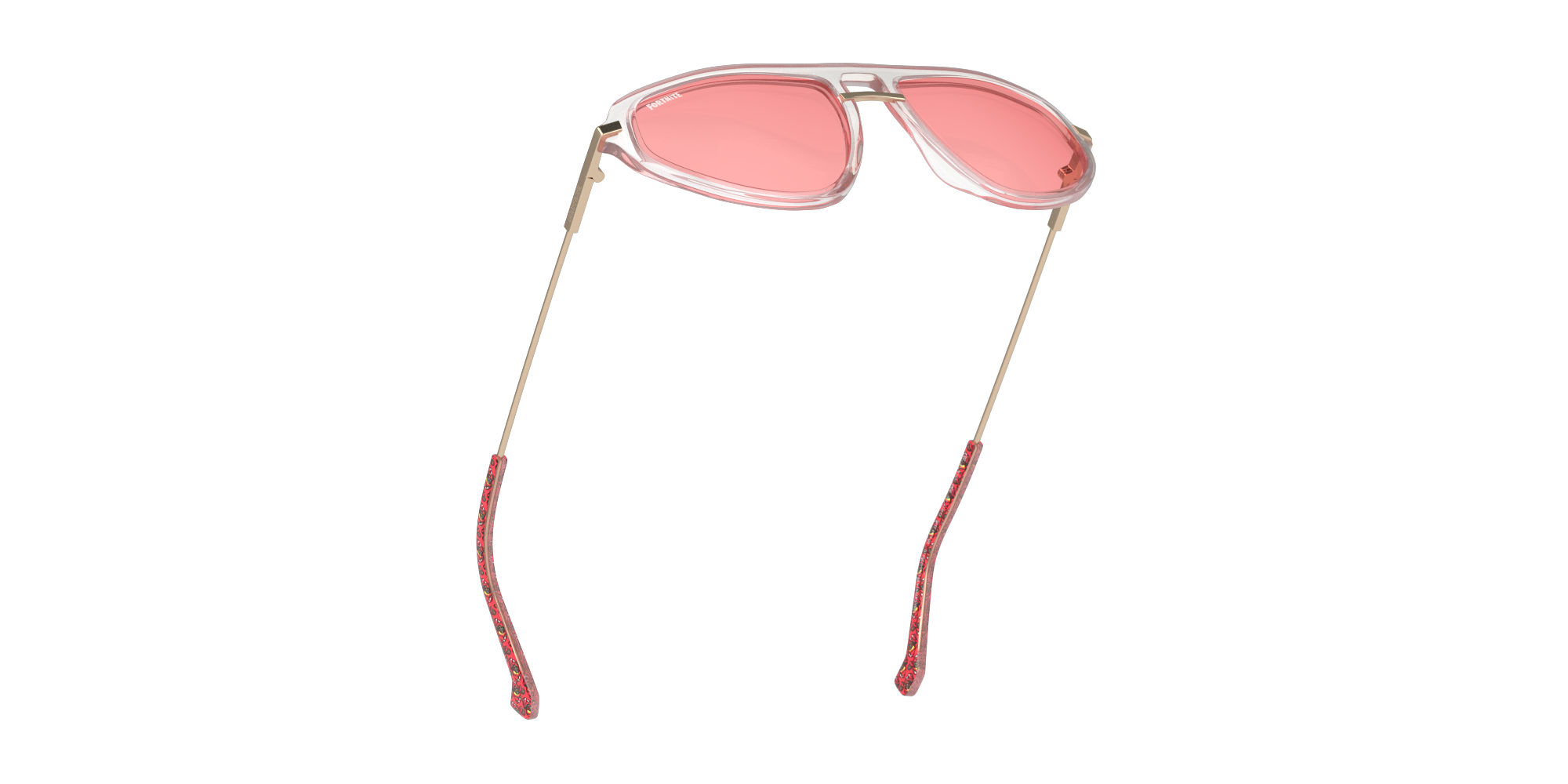 Bottom_Up Fortnite with Unofficial UNSU0147 Sunglasses Pink / Transparent, Clear