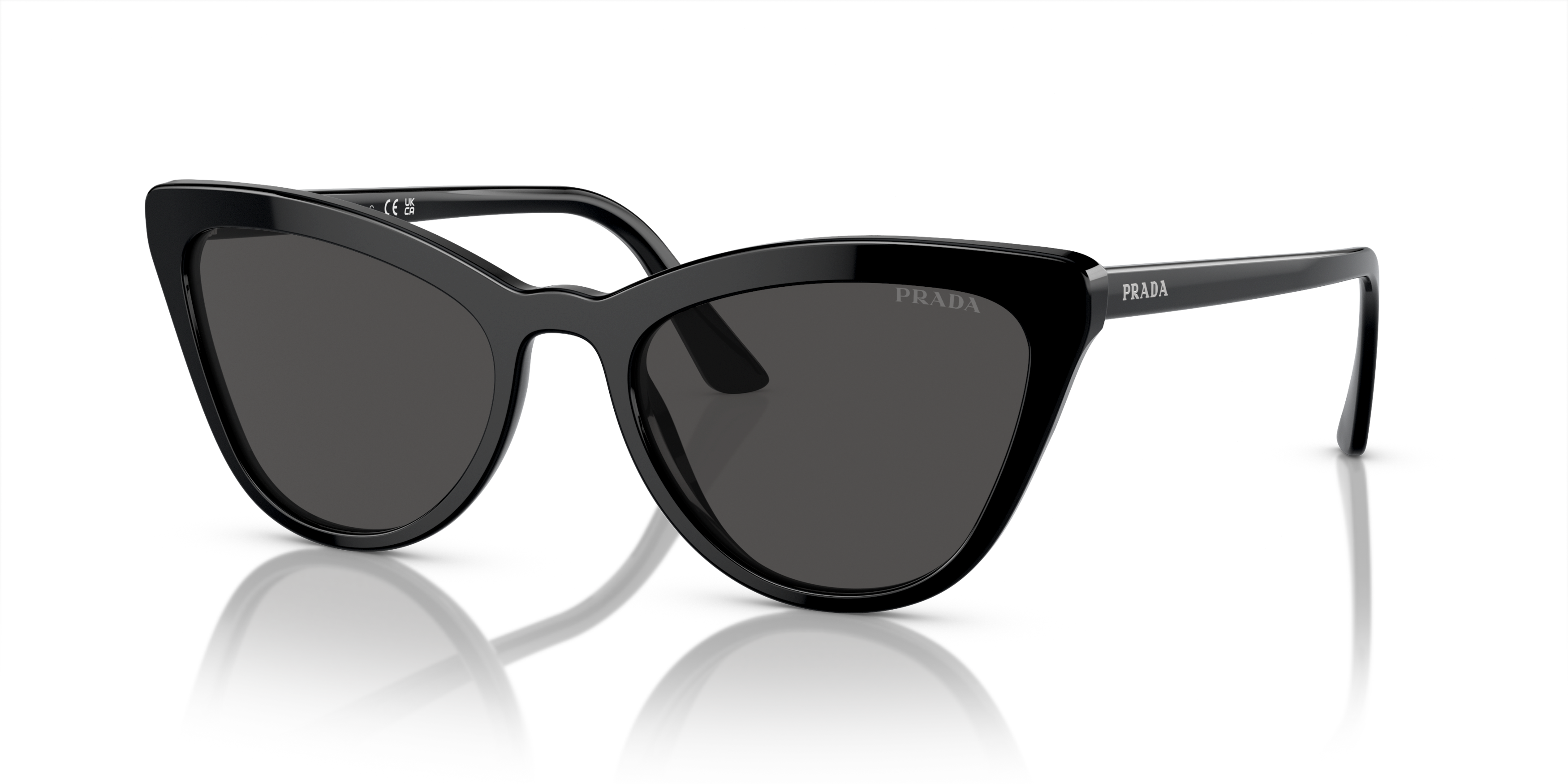 Angle_Left01 Prada PR 01VS Sunglasses Grey / Black