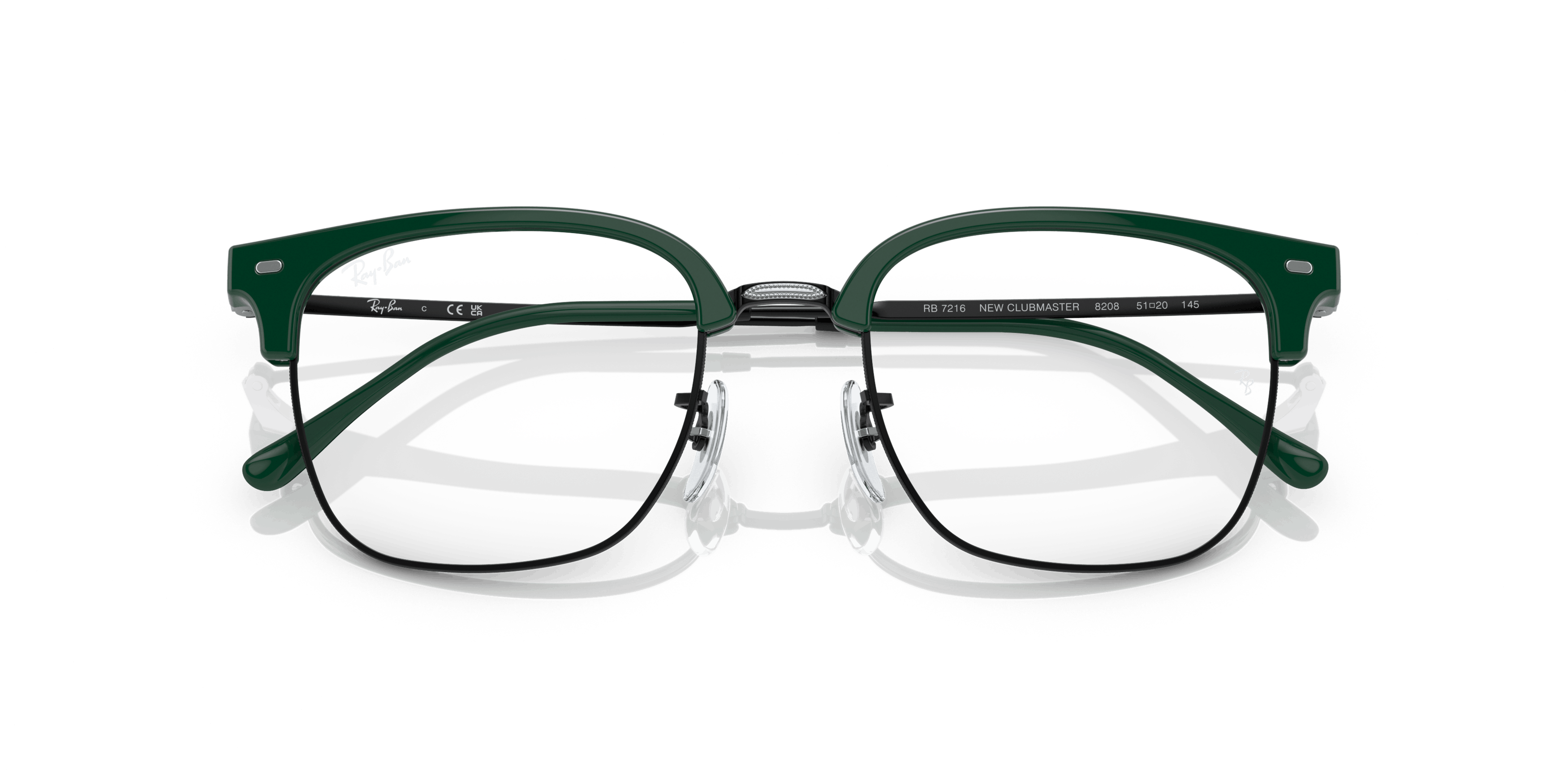 Folded, Ray-Ban NEW CLUBMASTER RB7216 8208