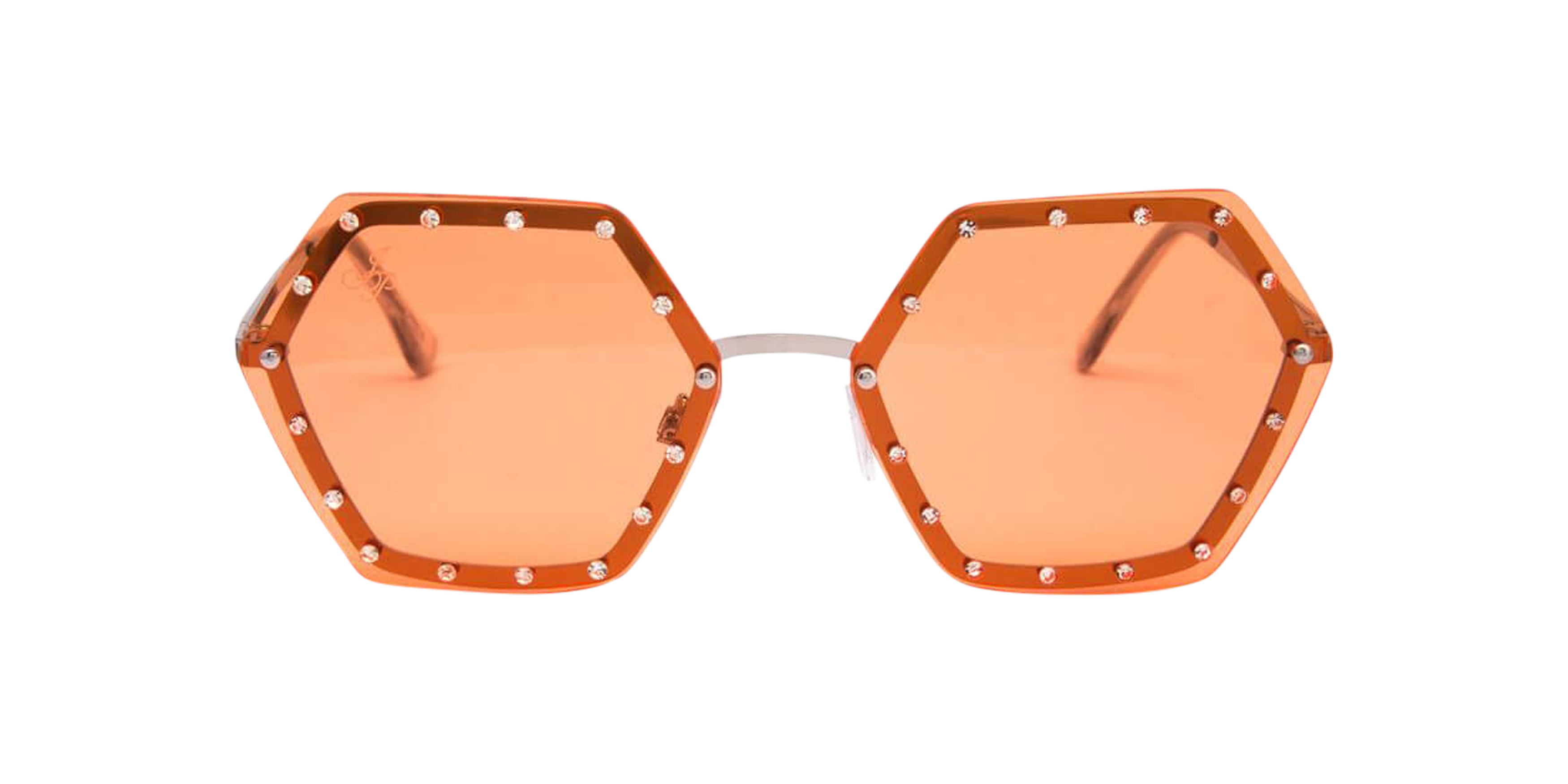 Front Jeepers Peepers JP 18554 (SS) Sunglasses Orange / Silver