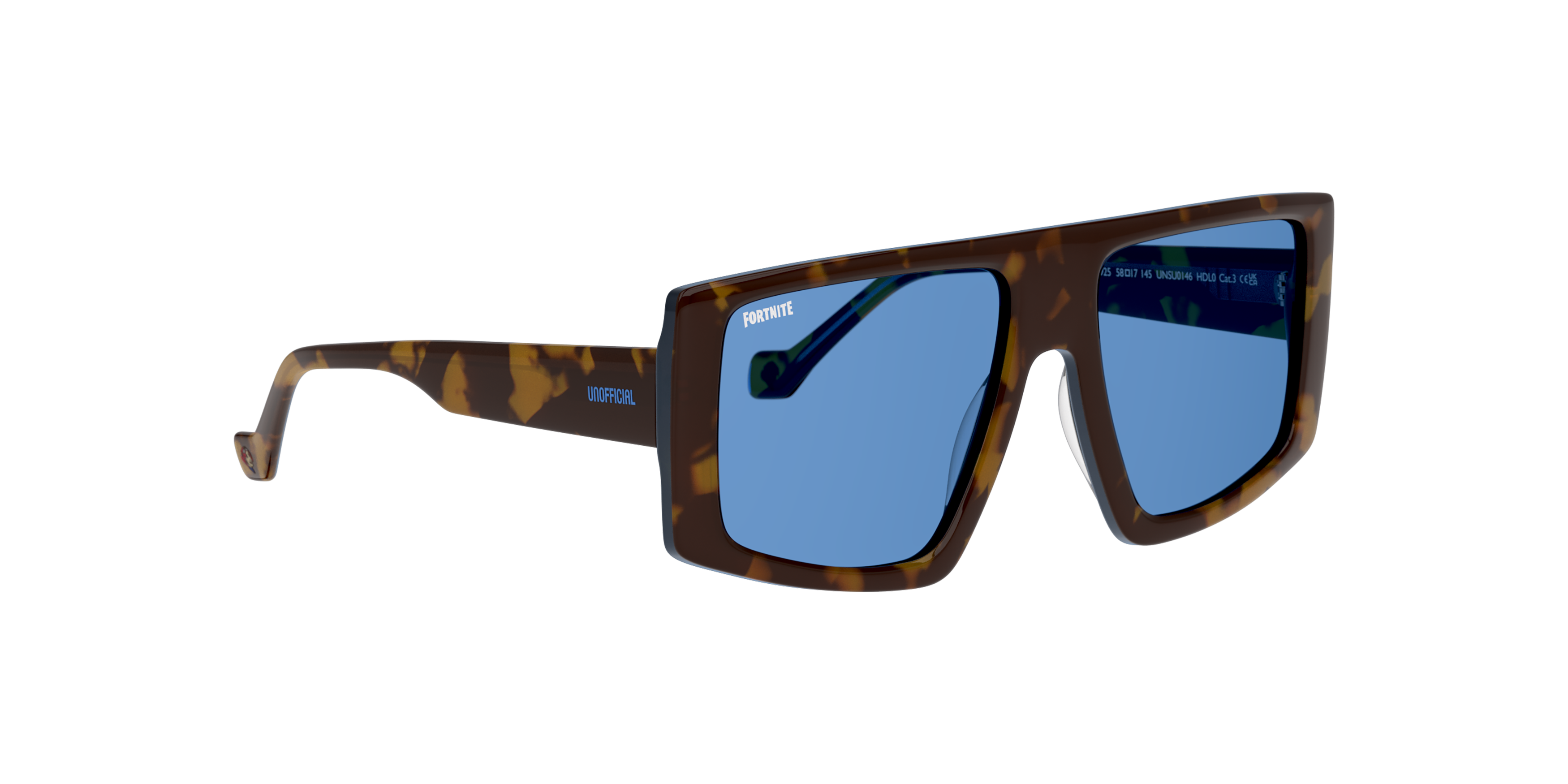 Angle_Right01 Fortnite with Unofficial UNSU0146 Sunglasses Blue / Havana