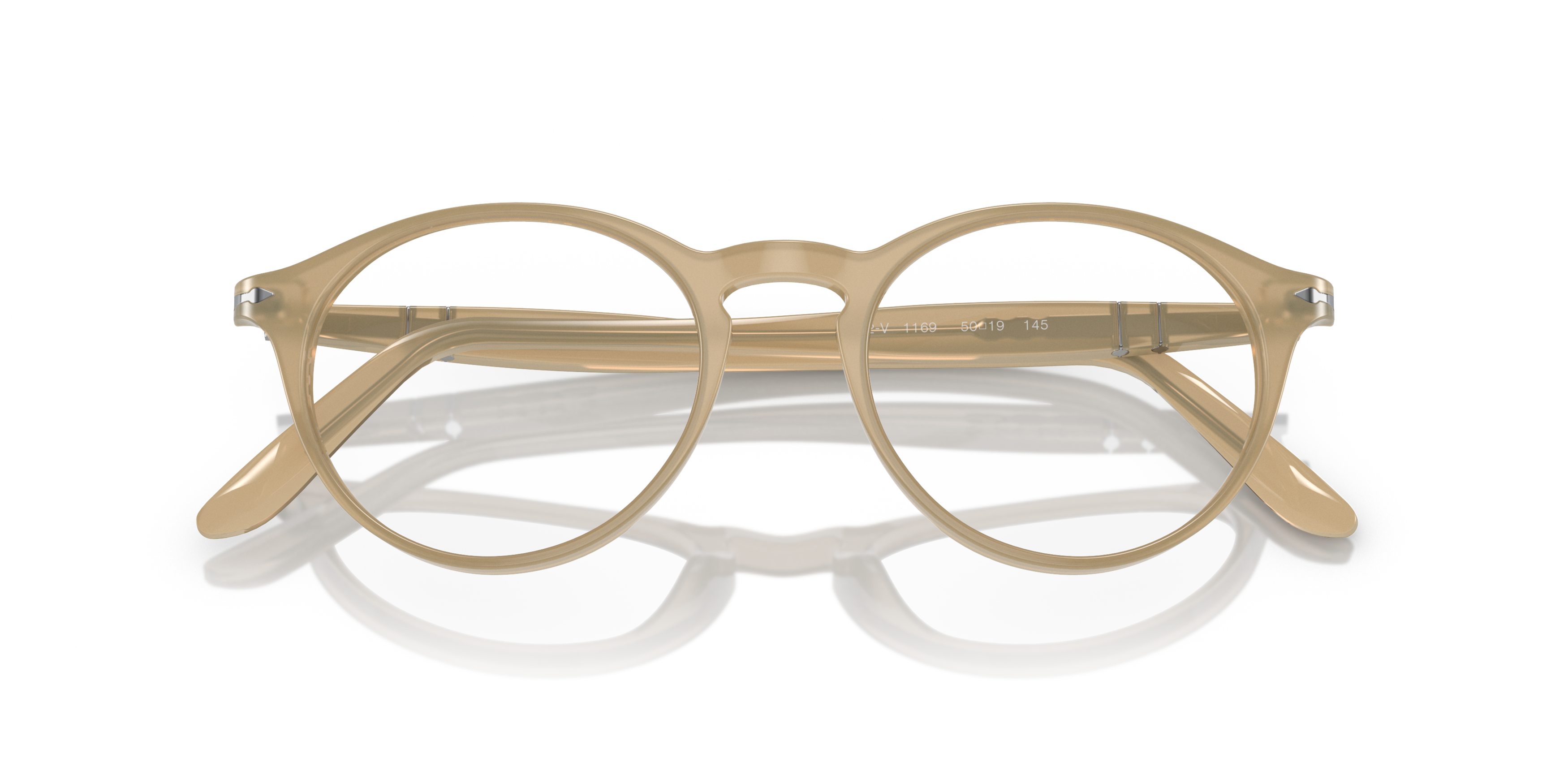 Folded Persol PO 3092V Glasses Transparent / Tortoise Shell