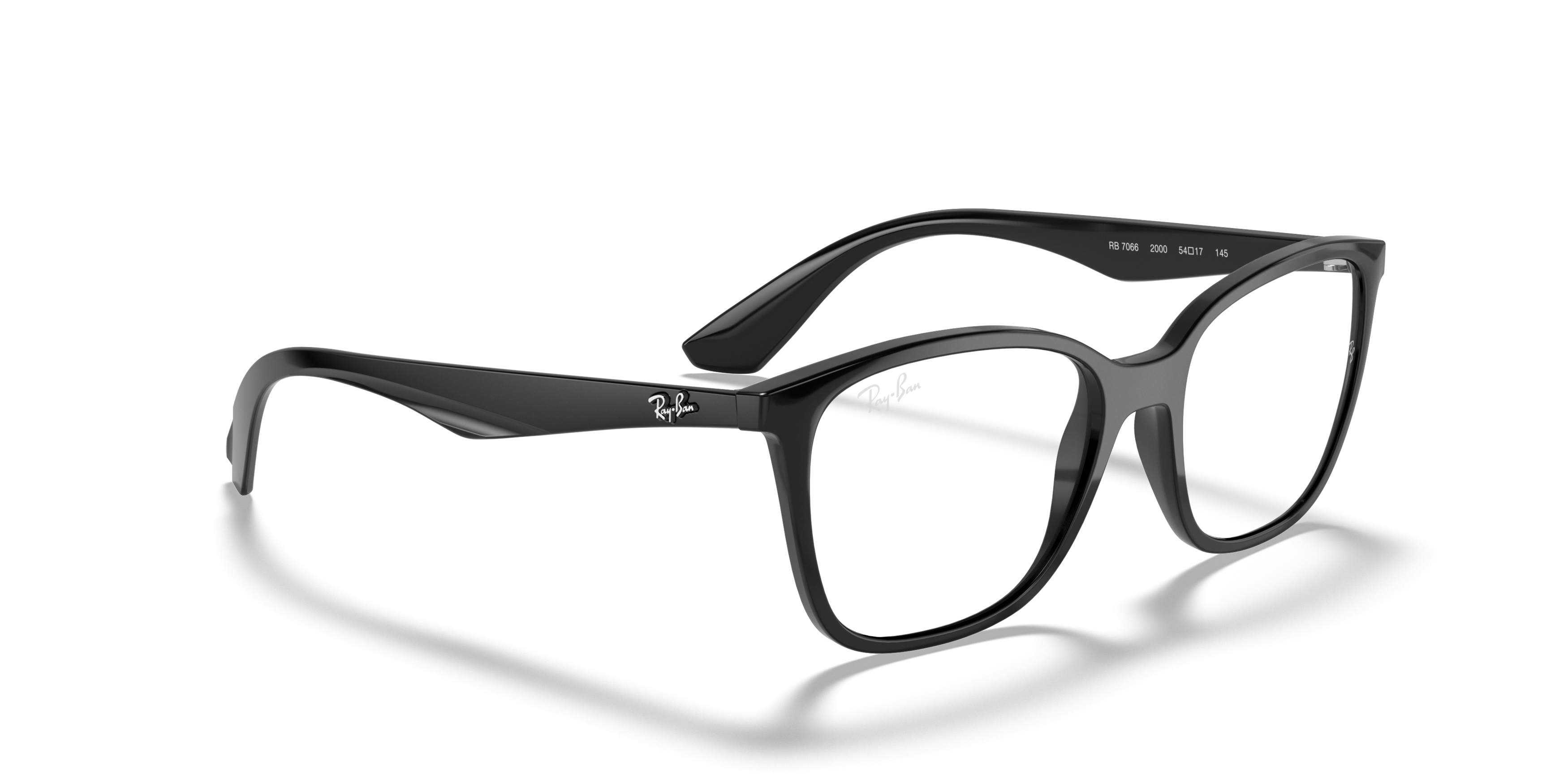 Angle_Right01 Ray-Ban RX 7066 (2000) Glasses Transparent / Black
