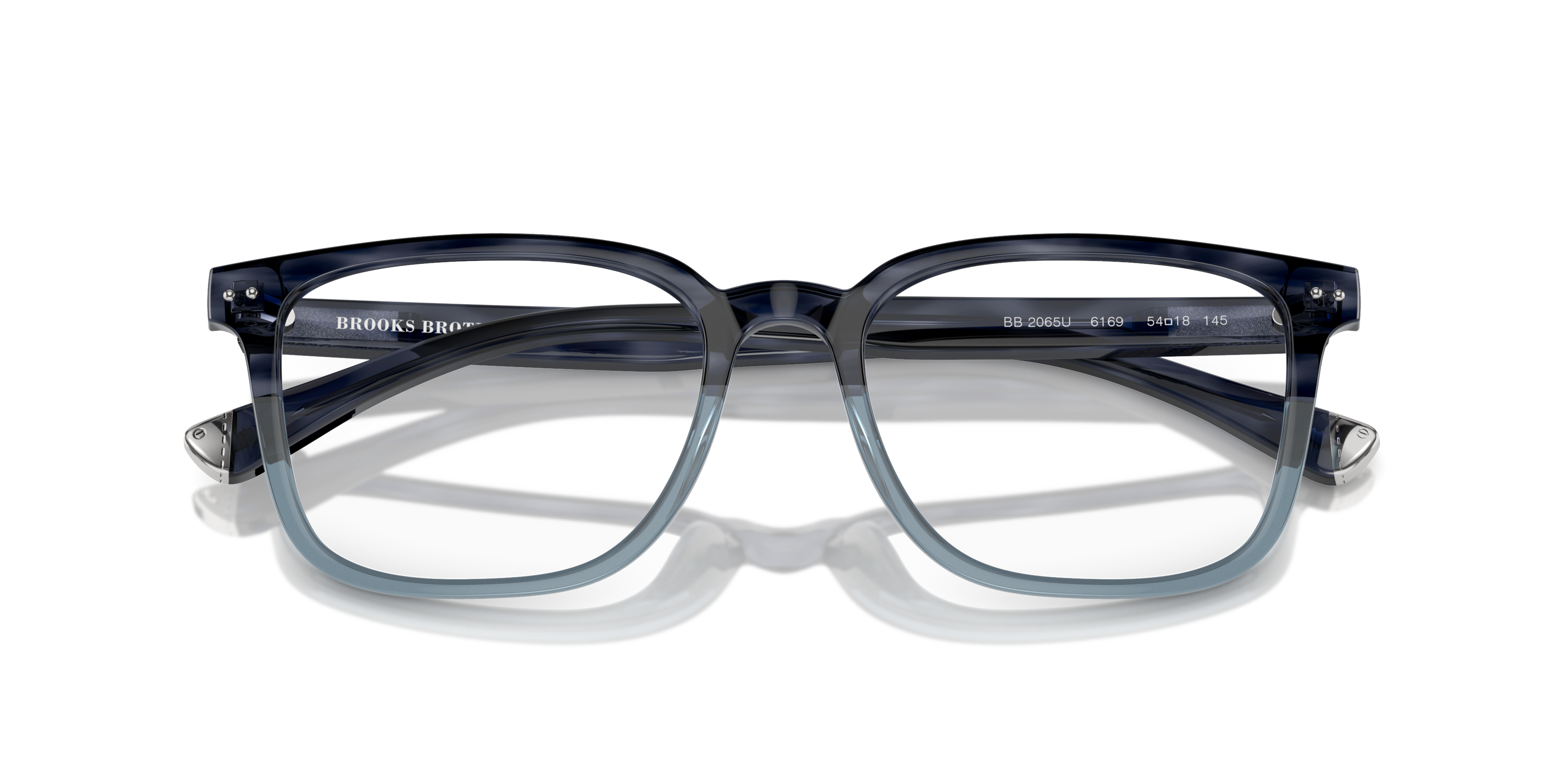 Folded Brooks Brothers BB 2065U Glasses Transparent / Black