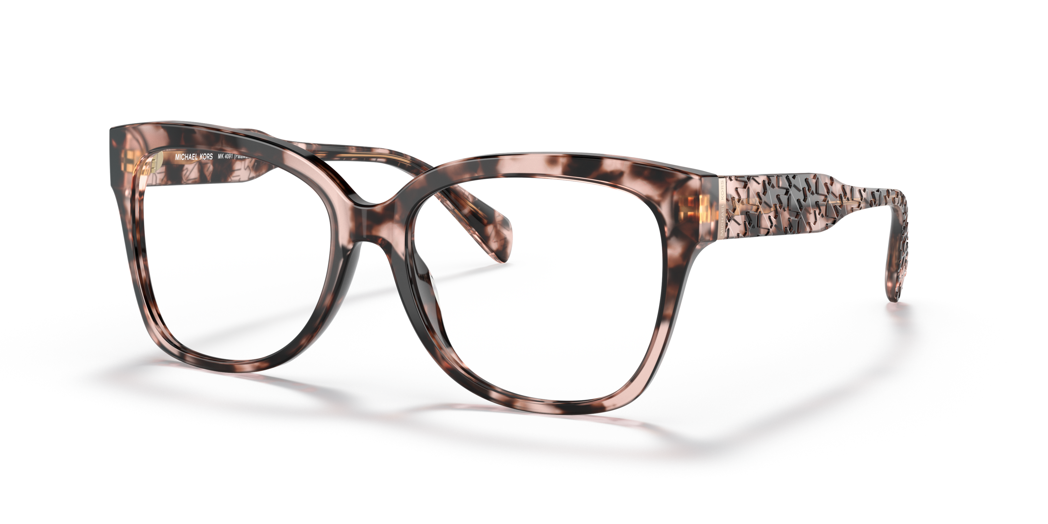 Angle_Left01 Michael Kors MK 4091 Glasses Transparent / Pink