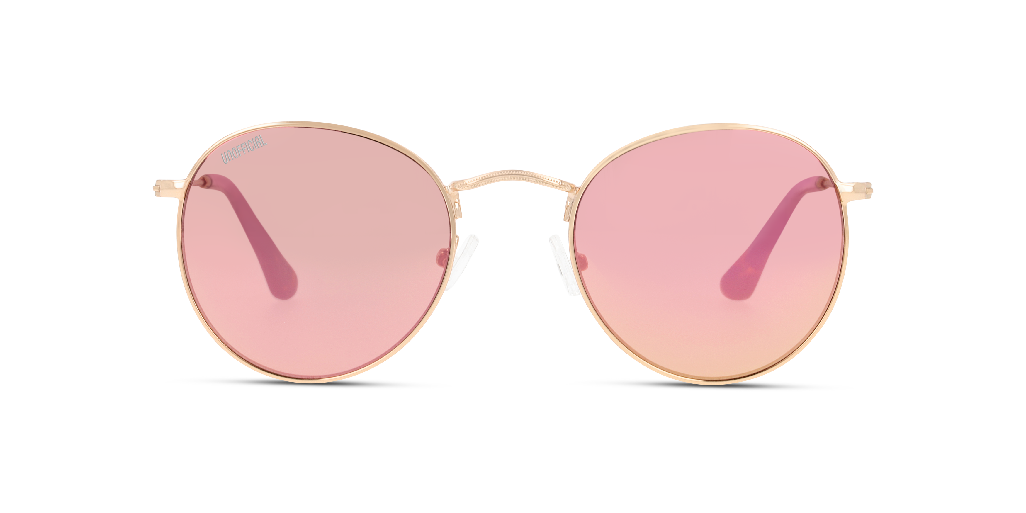 Front Unofficial UNSU0050 (DDPP) Sunglasses Pink / Gold