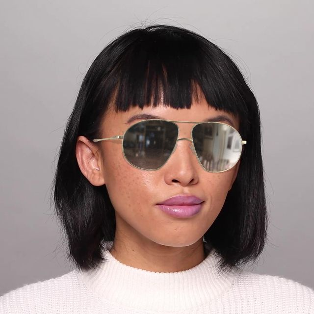 On_Model_Female03 Unofficial UNSF0183 (DDP0) Sunglasses Pink / Gold