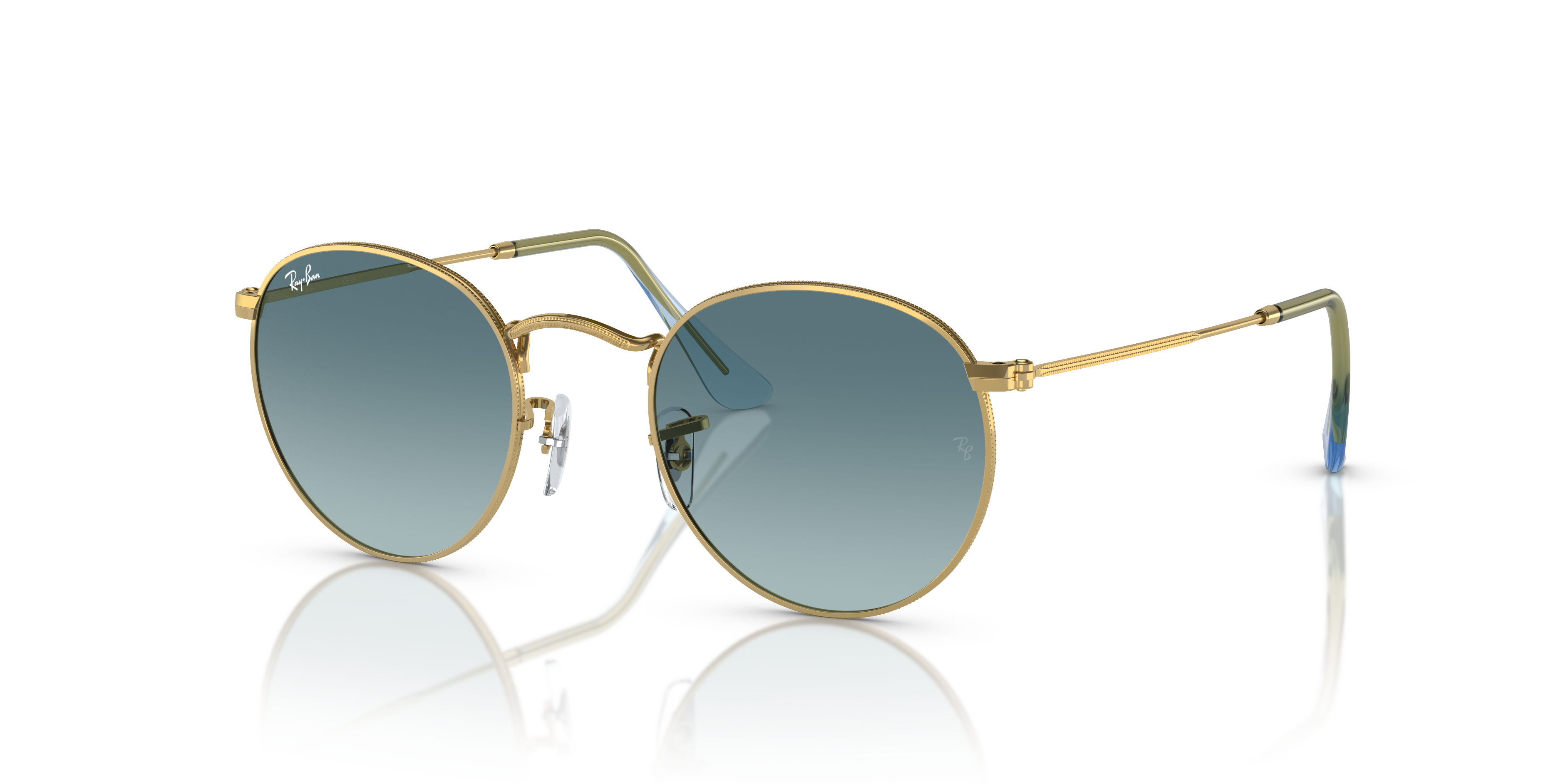 Angle_Left01, Ray-Ban Round Metal RB 3447 Sunglasses