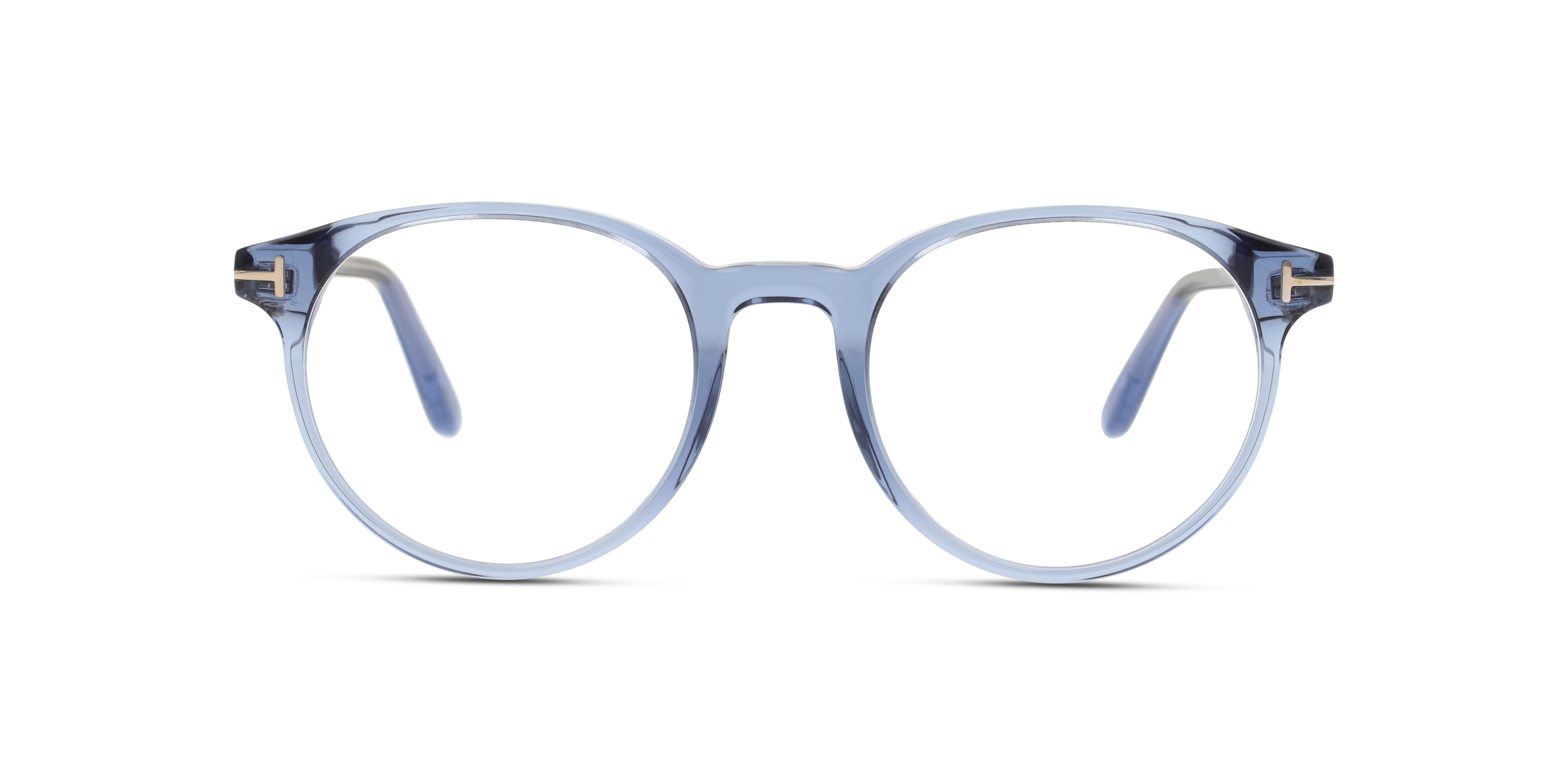 Front Tom Ford FT 5695-B (090) Glasses Transparent / Transparent, Blue
