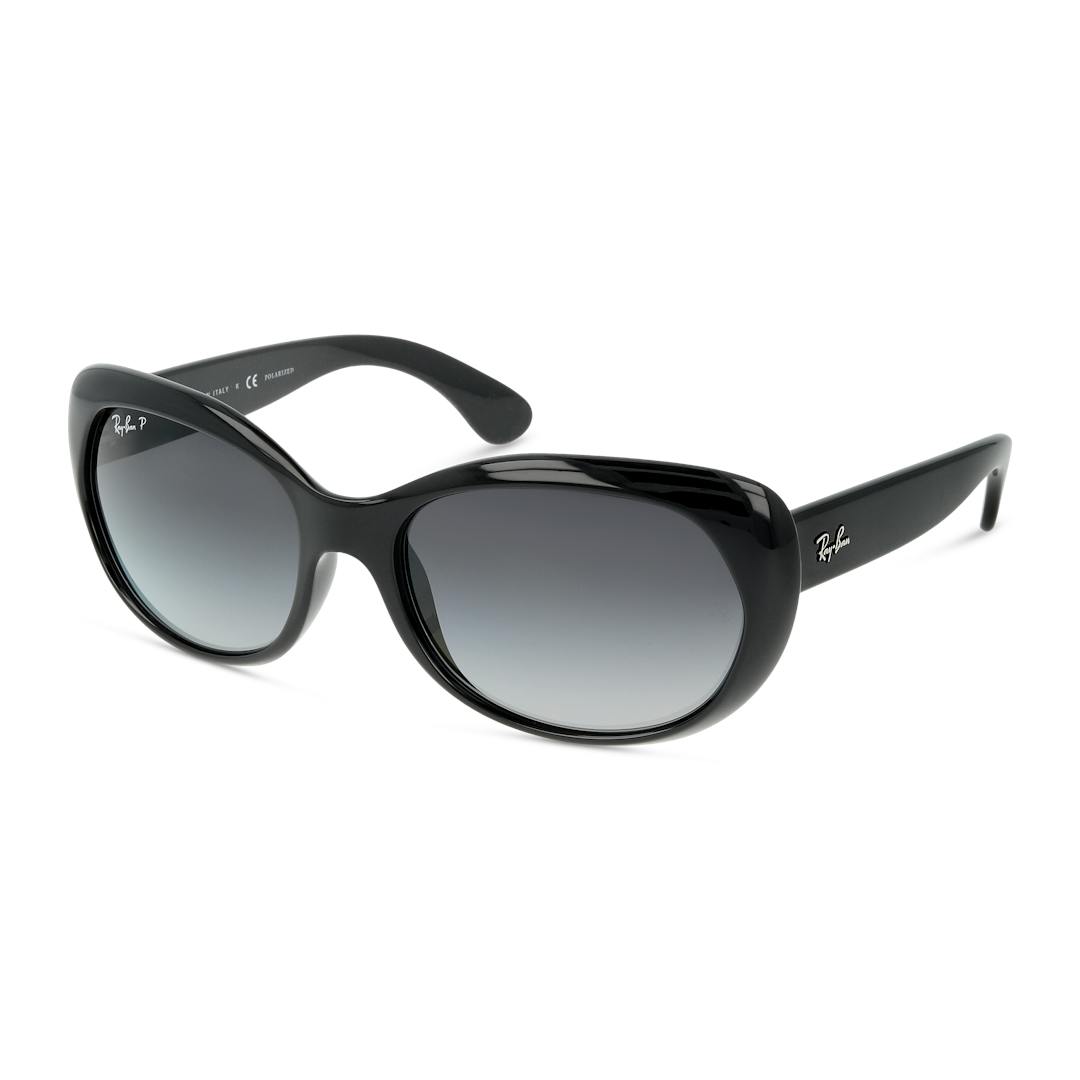 Ray-Ban RB4325 Lunettes de Soleil Femme - Ovale Noir - Verres Polarisés - Possibilité de verres corr