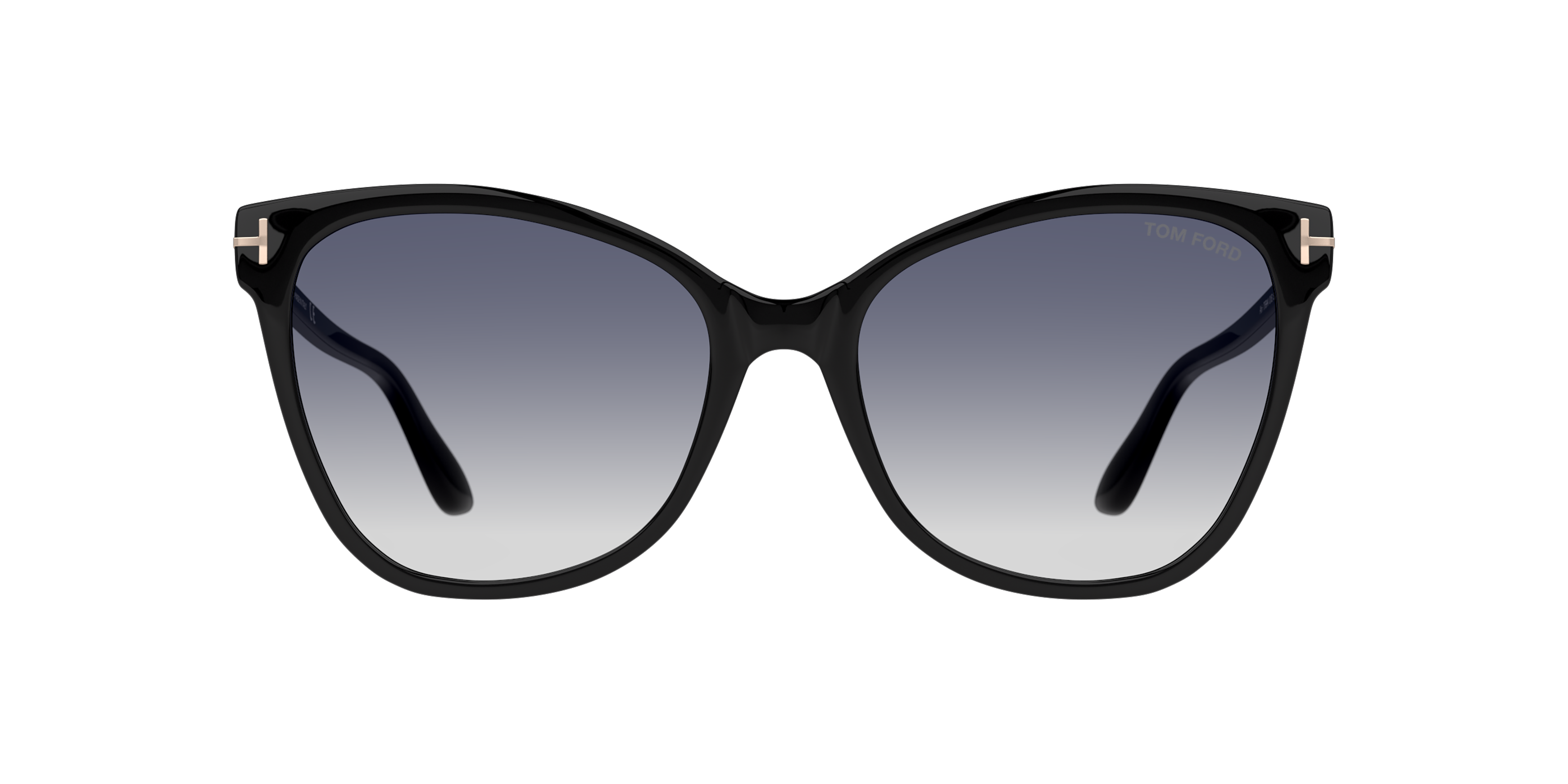 Front Tom Ford Ani FT0844 (01B) Sunglasses Grey / Black